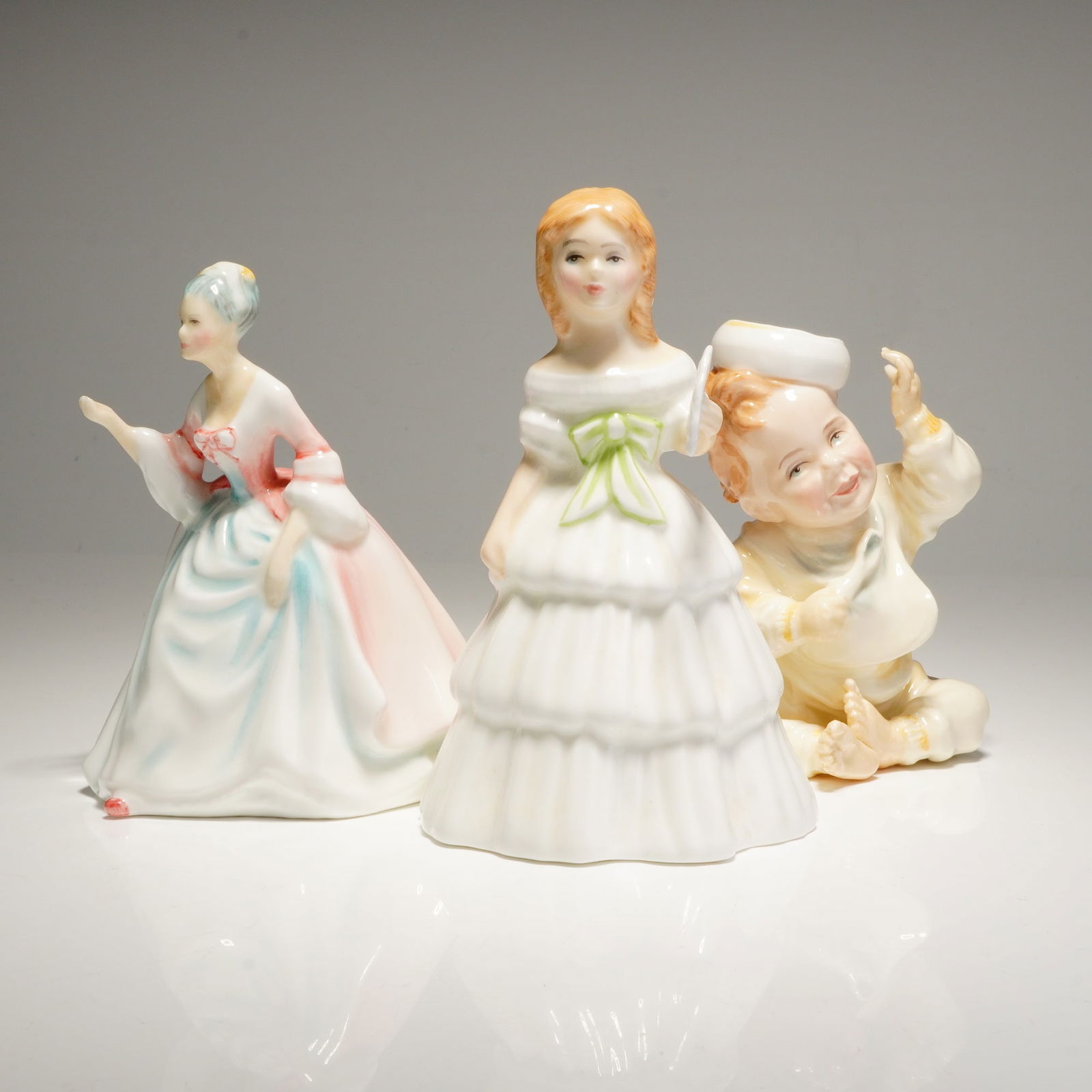 3pc Royal Doulton Bone China Figurines (1 of 3)