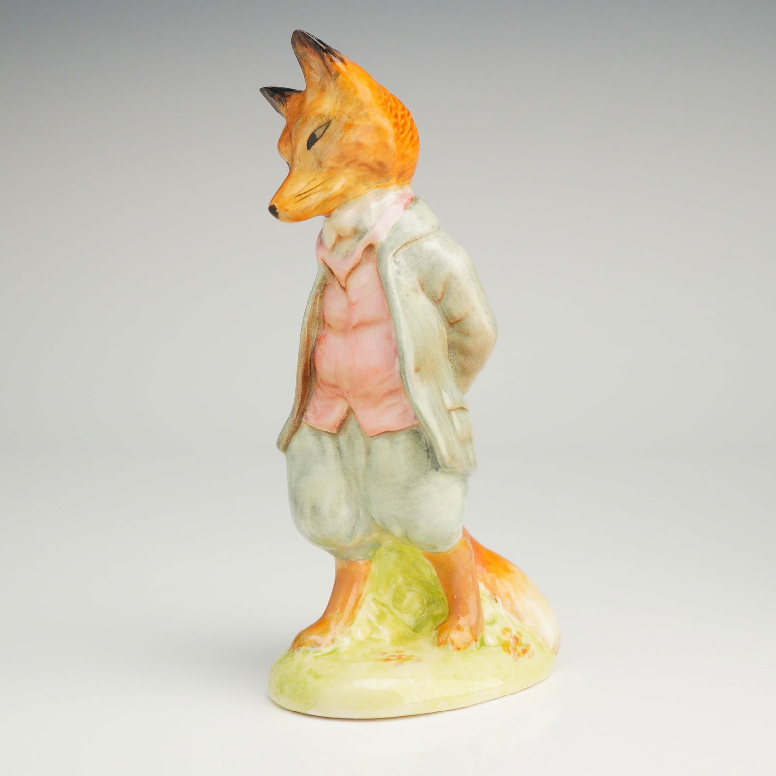 Beswick Beatrix Potter Foxy Whiskered Gentleman Figurine, Gold (1 of 5)