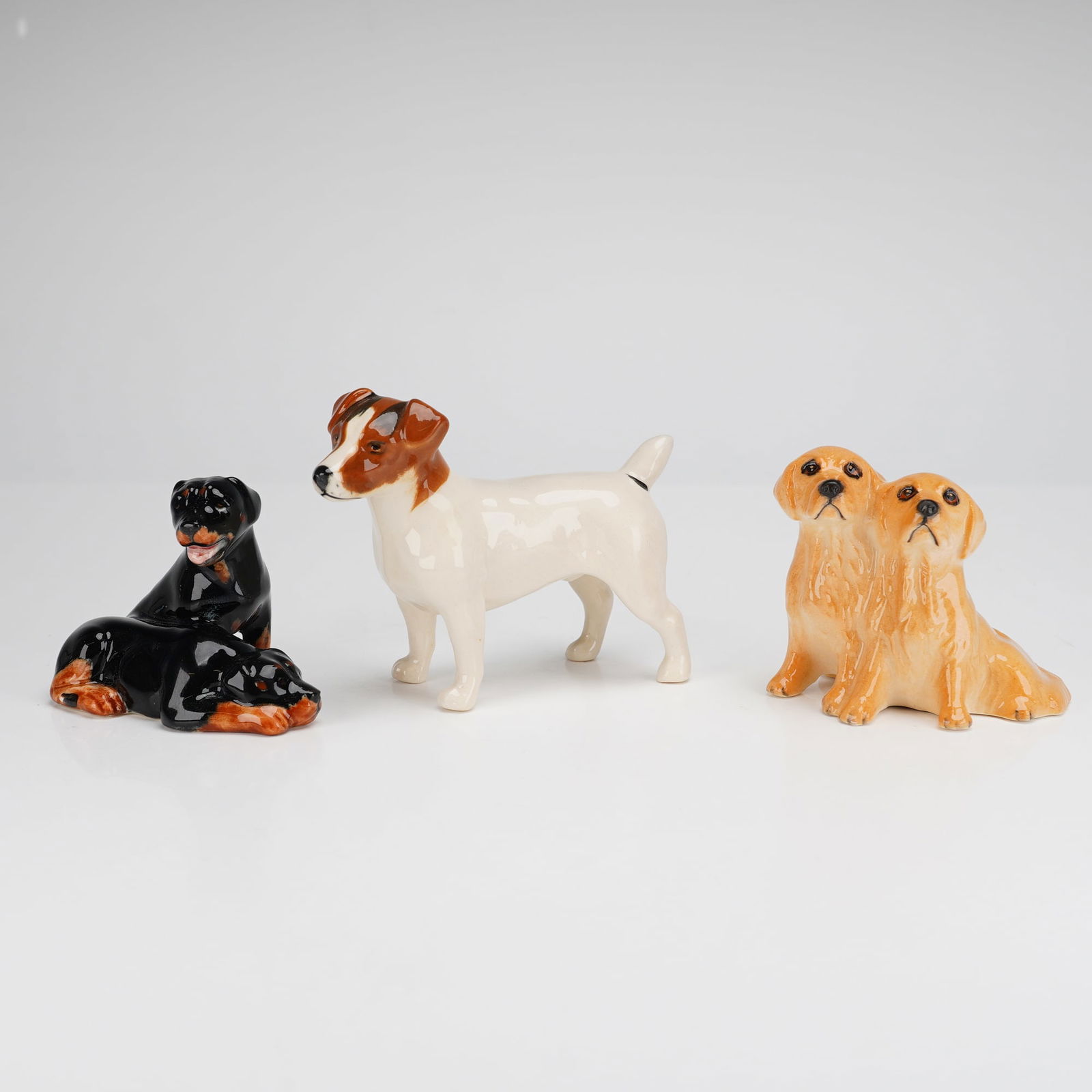 Three Beswick Bone China Dog Figurines (1 of 3)