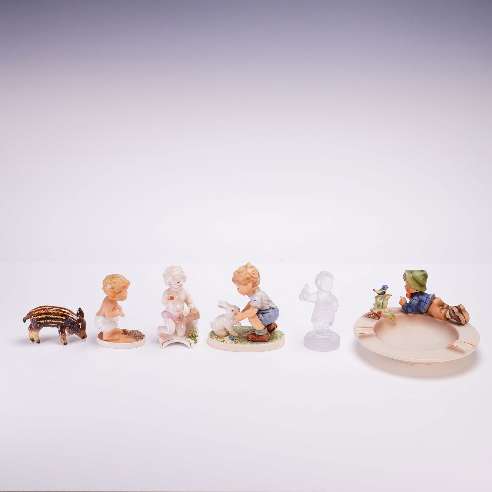6pc Goebel Hummel Figurines and Ashtray (1 of 3)