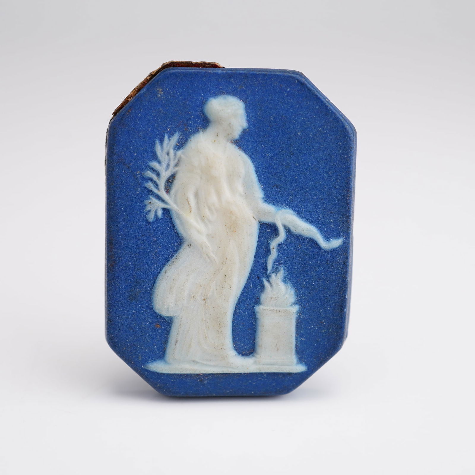 Wedgwood Blue and White Jasperware Plaque of Hygeia (1 of 3)