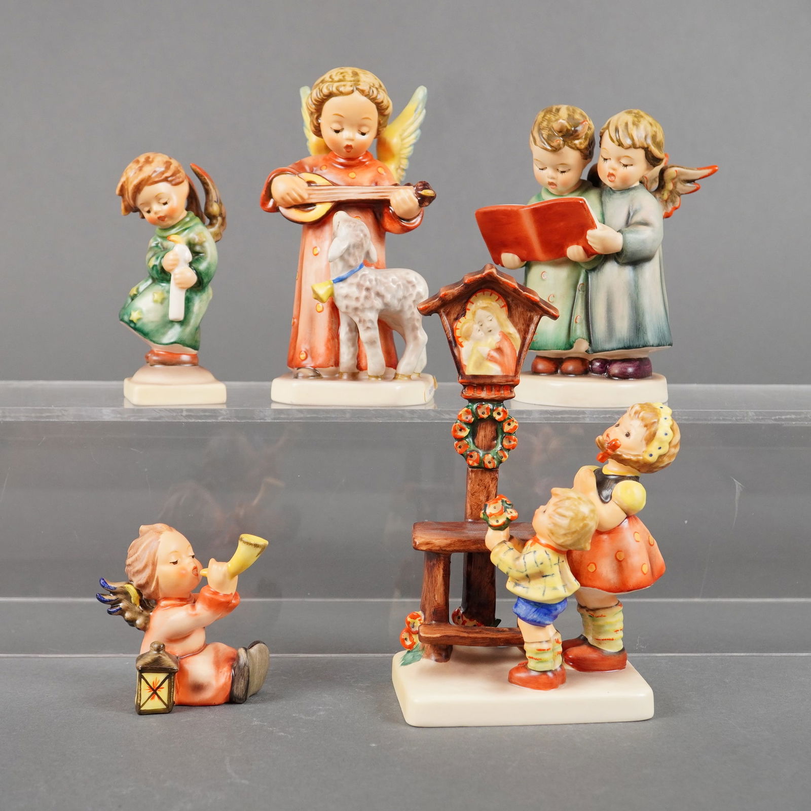 5pc Goebel Hummel Angelic and Devotional Porcelain Figurines (1 of 3)