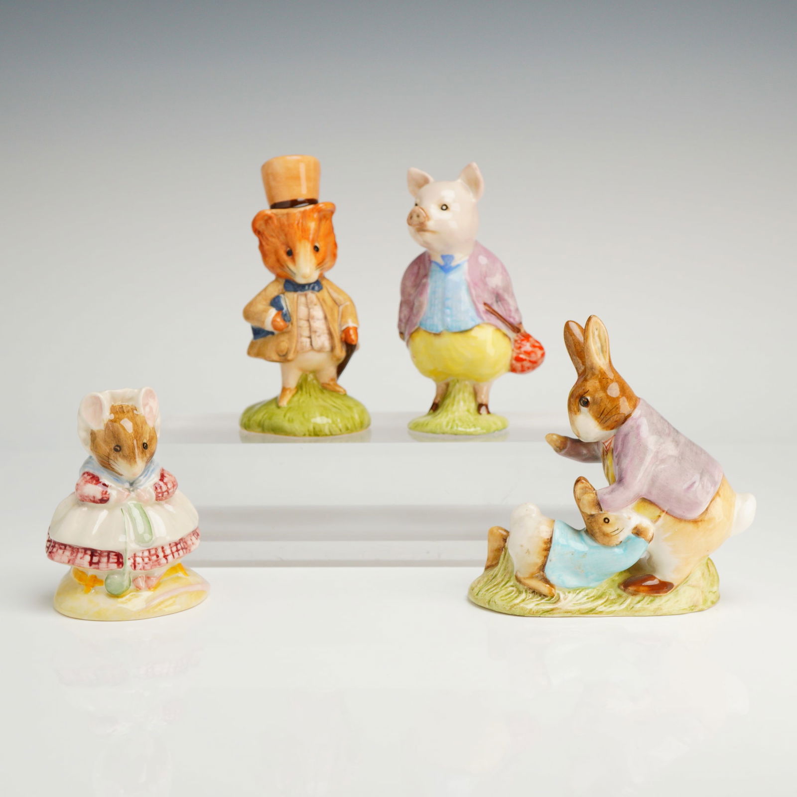 Collection of Four Beswick Beatrix Potter Ceramic Figurines (1 of 3)