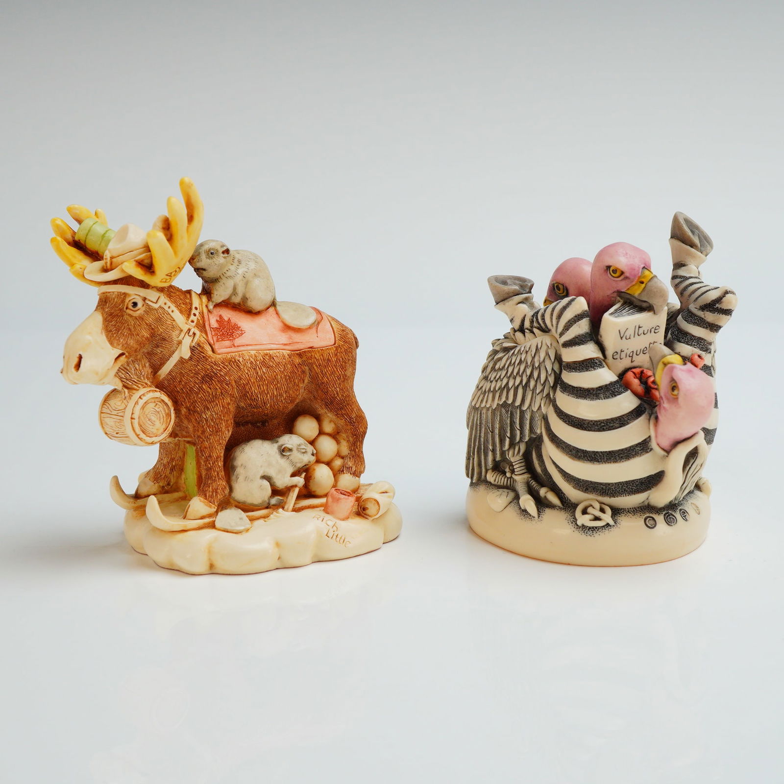 2pc Harmony Kingdom Box Figurines, Bum Wrap & Beer Nuts (1 of 4)