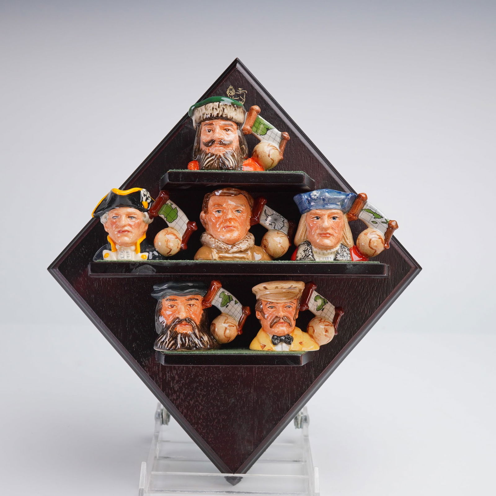 6pc Royal Doulton Explorer Tinies Jug Collection with Display Stand (1 of 5)