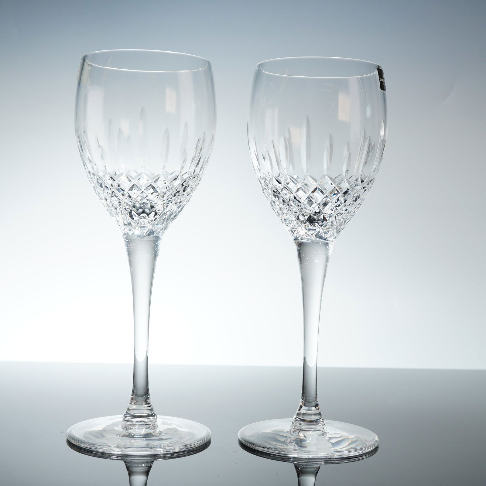 Pair of Dartington Crystal Water Goblets, Coventry (1 of 5)