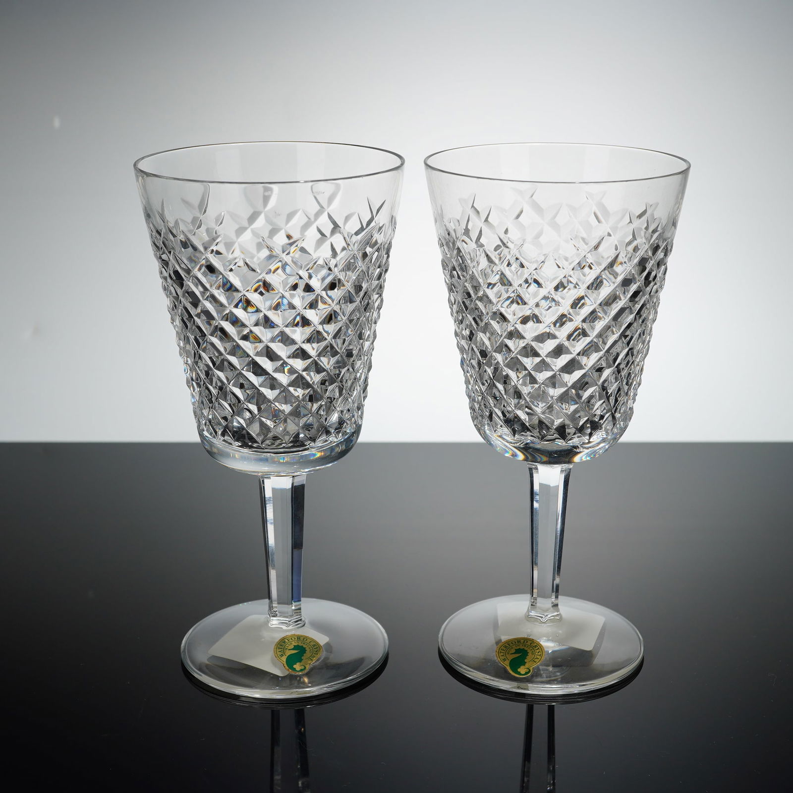 Pair of Waterford Crystal Water Goblets, Alana (1 of 4)