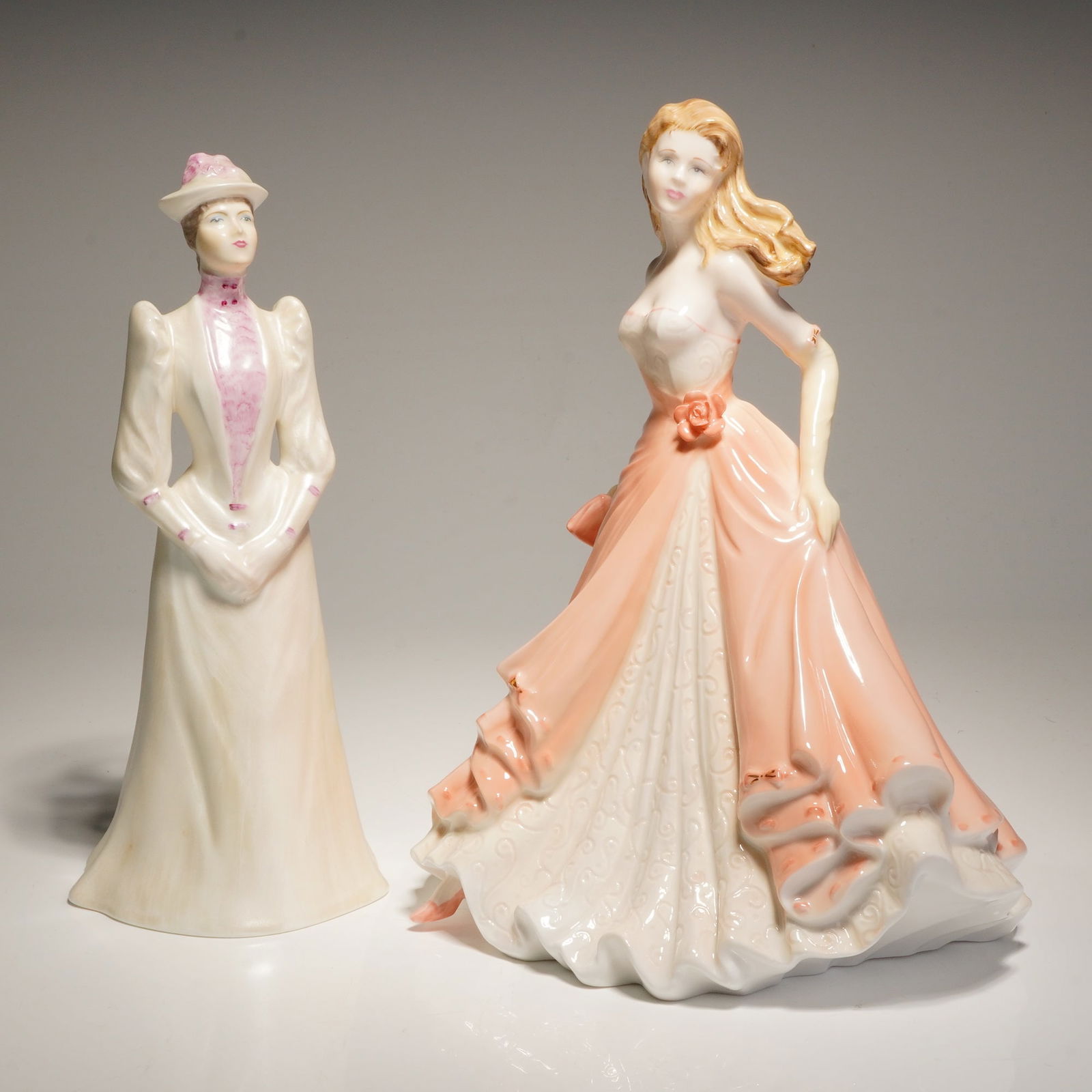 2pc Coalport Bone China Figurines, Congratulations and Janet (1 of 4)