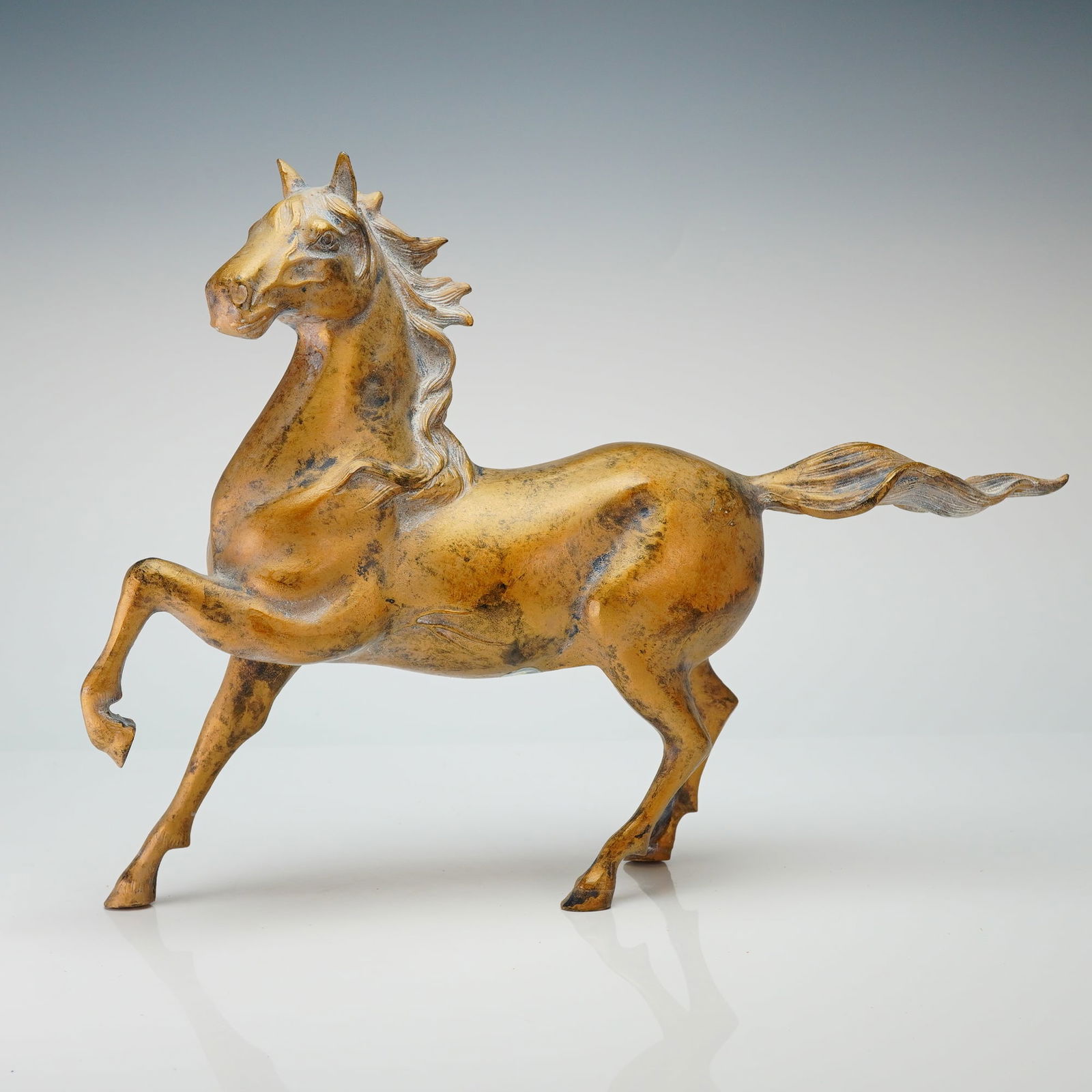 Toyo Japan Cast Metal Running Horse Sculpture (1 of 5)