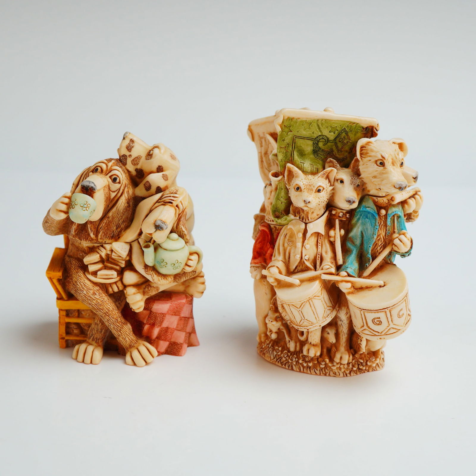 2pc Harmony Kingdom Trinket Boxes, Lord of the Aisles & E.C. Tea Party (1 of 4)