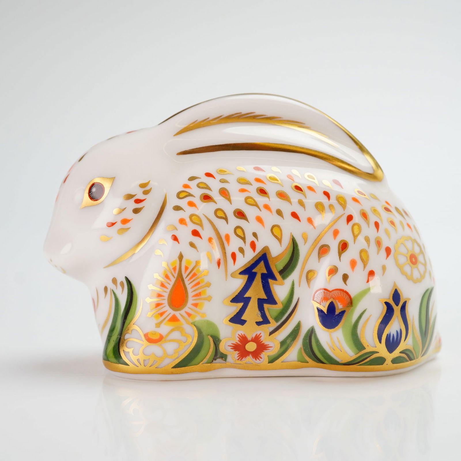 Royal Crown Derby Paperweight Baby Rowsley Rabbit (1 of 5)
