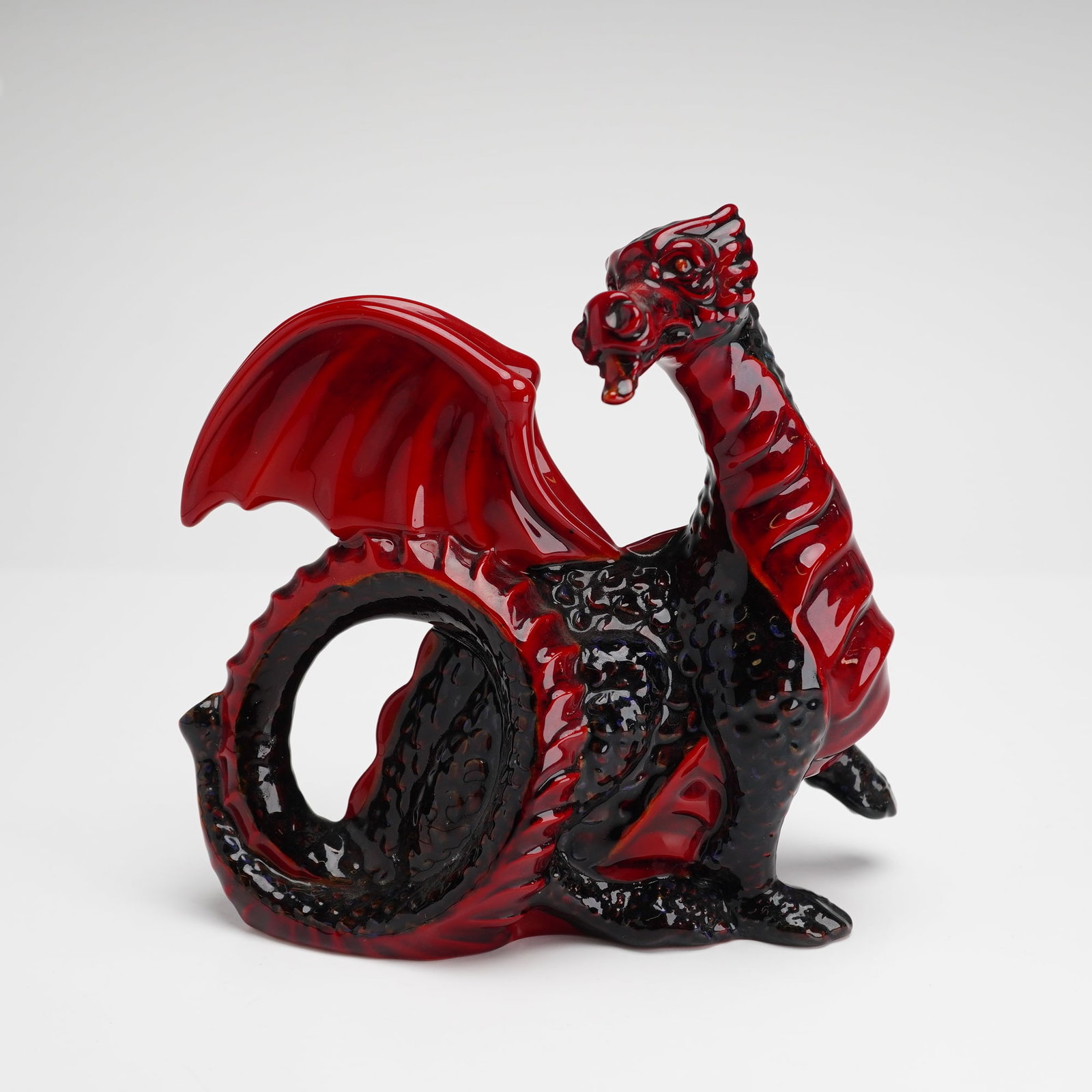 Royal Doulton Flambe Figurine, Dragon HN3552 (1 of 4)