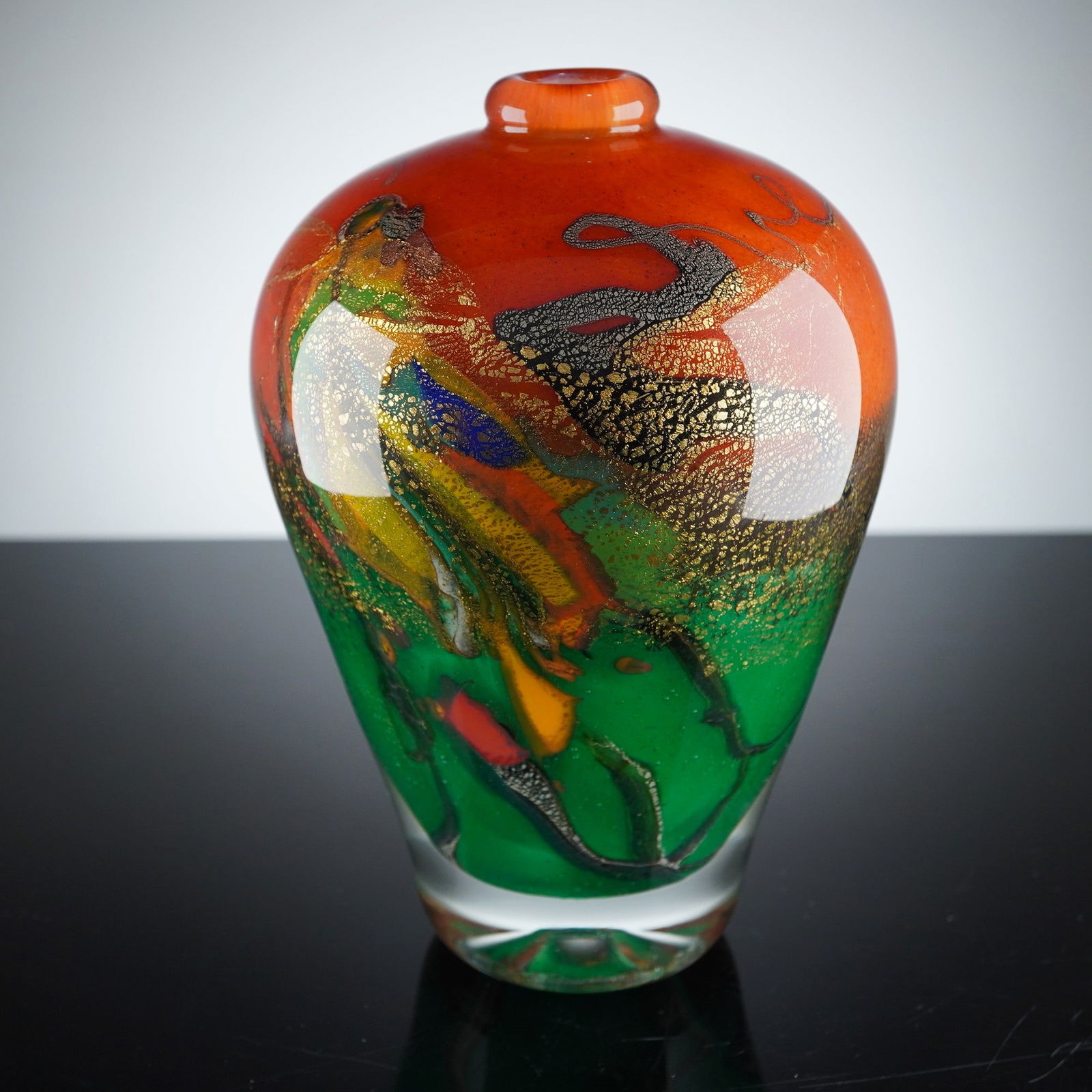Pascal Guyot Modernist Art Glass Vase Signed 2003 (1 of 5)