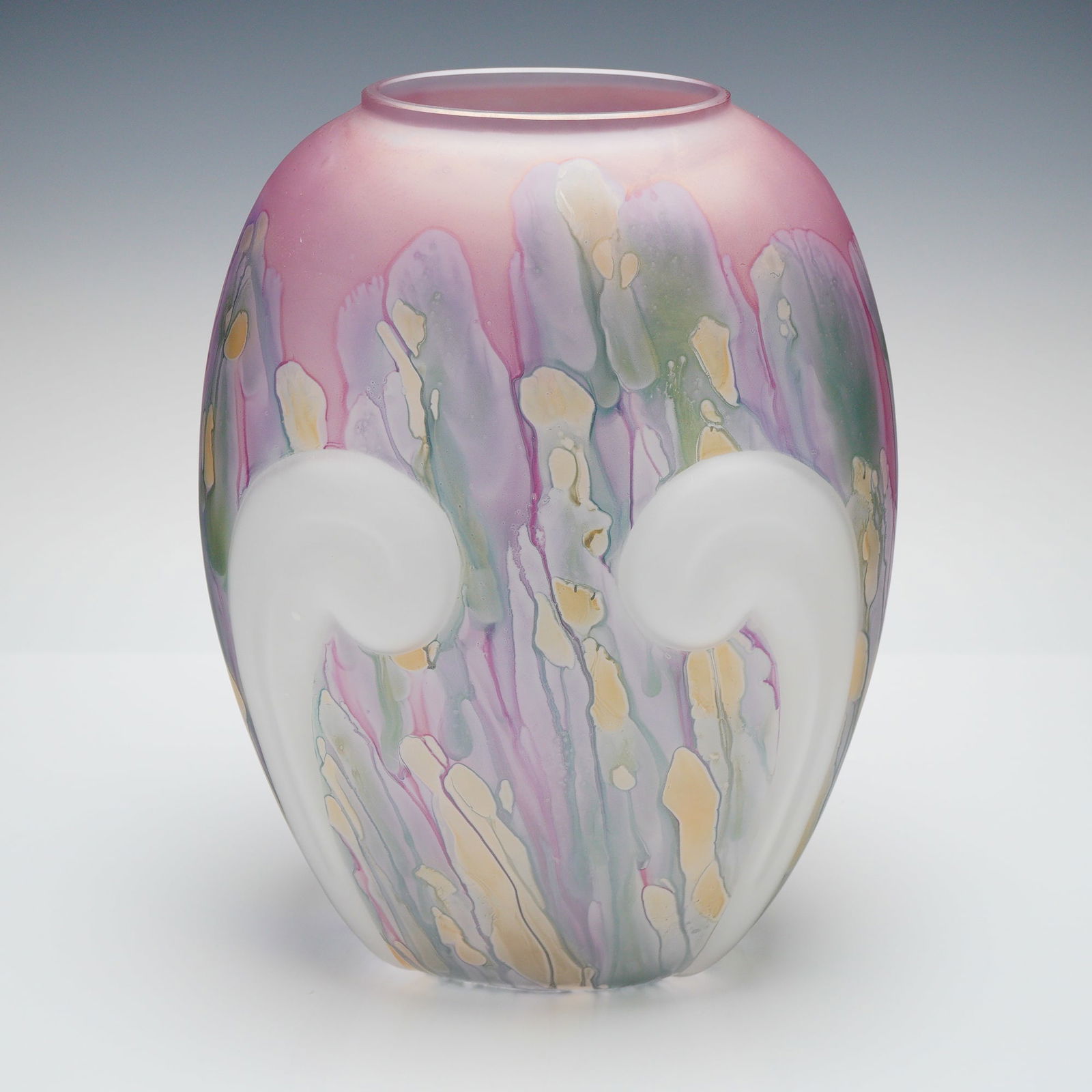Rueven Nouveau Art Glass Drip Vase (1 of 4)