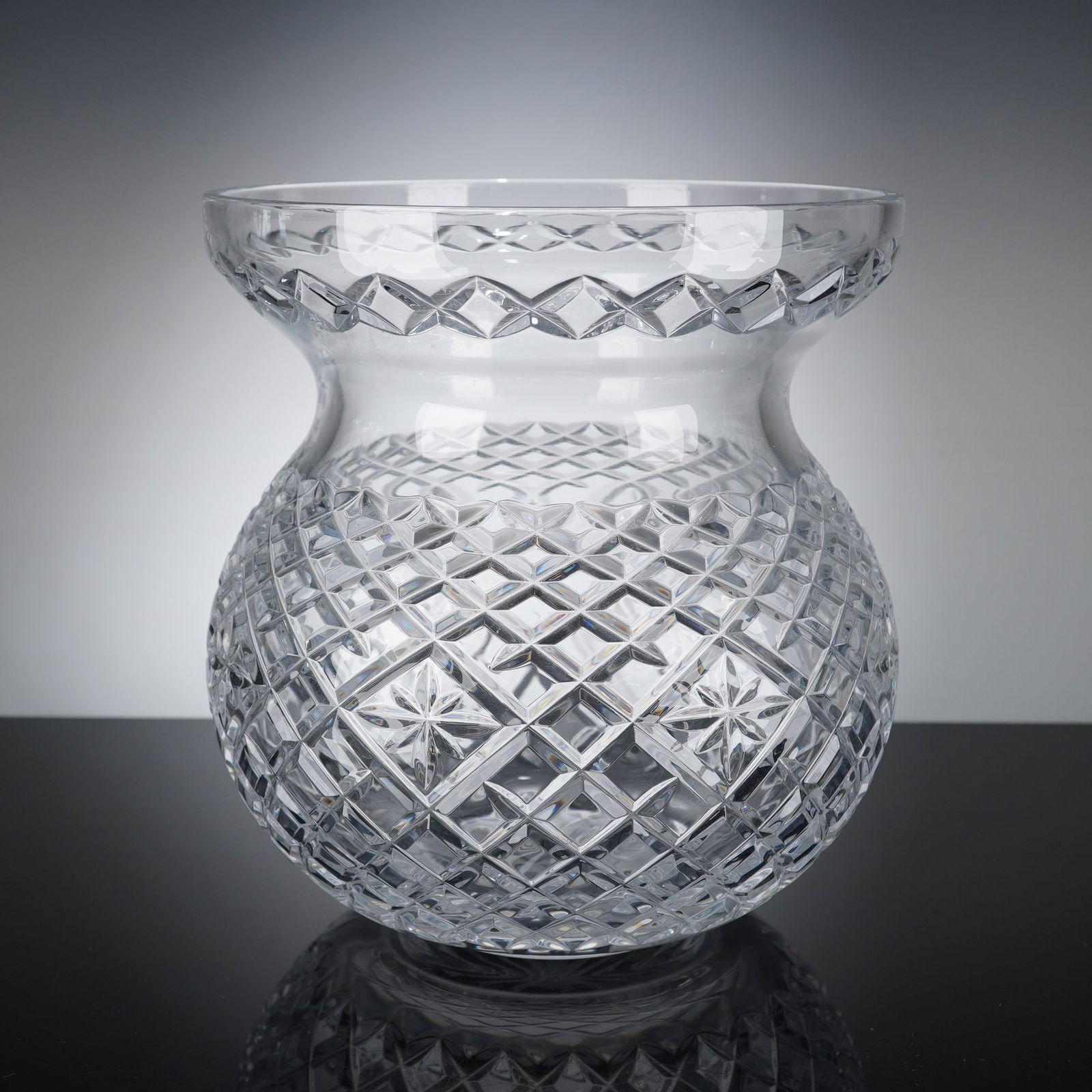 Waterford Cut Crystal Corset Bouquet Centerpiece Vase (1 of 4)