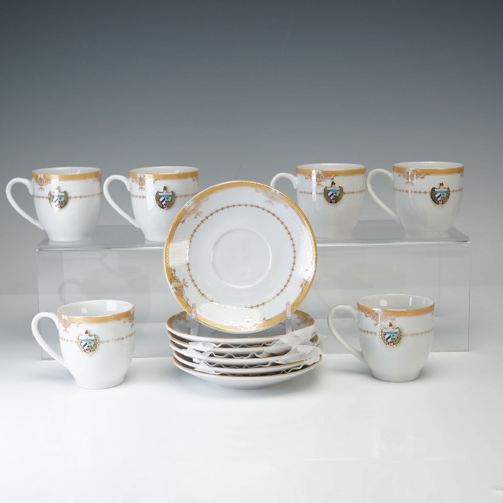 Lorren Home Trends by Lorenzo Limoges Demitasse Cups & Saucers, Set of Six (1 of 4)