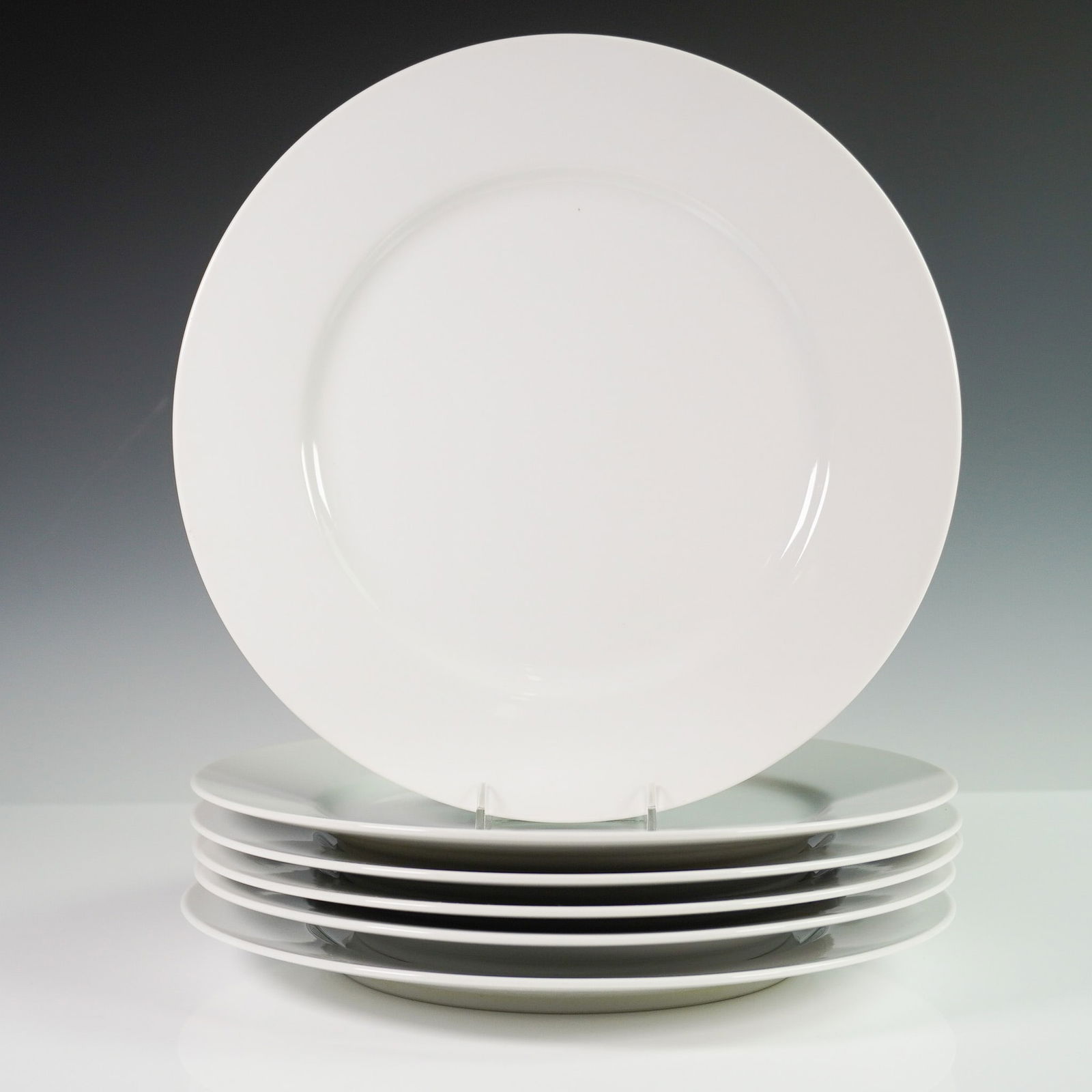 6pc Tiffany & Co. White Porcelain Charger Plate Set (1 of 3)