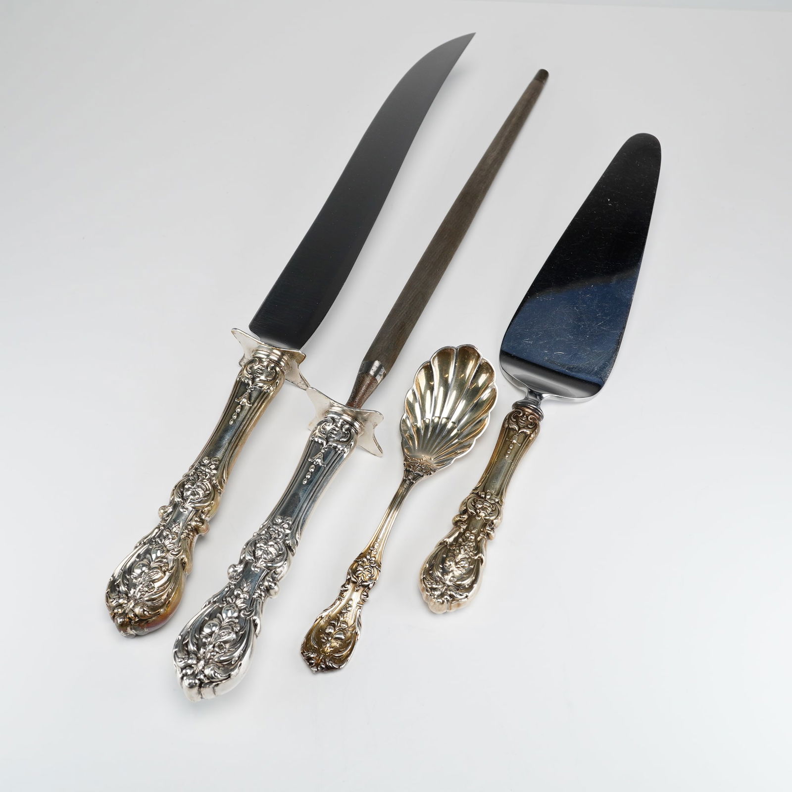 4pc Reed & Barton Sterling Silver Handled Serving Utensils, Francis I (1 of 4)