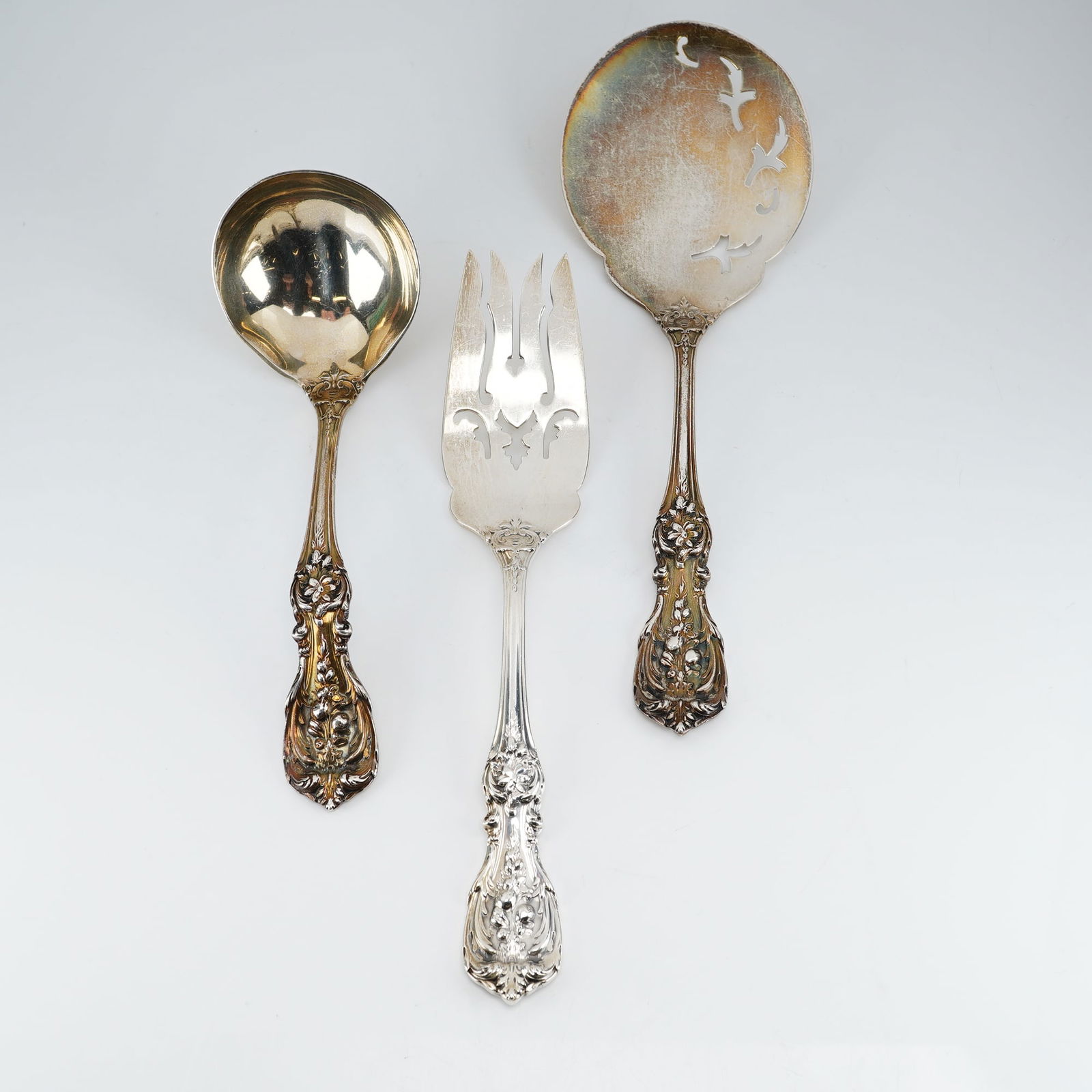 3pc Reed & Barton Sterling Serving Utensils, Francis I (1 of 4)