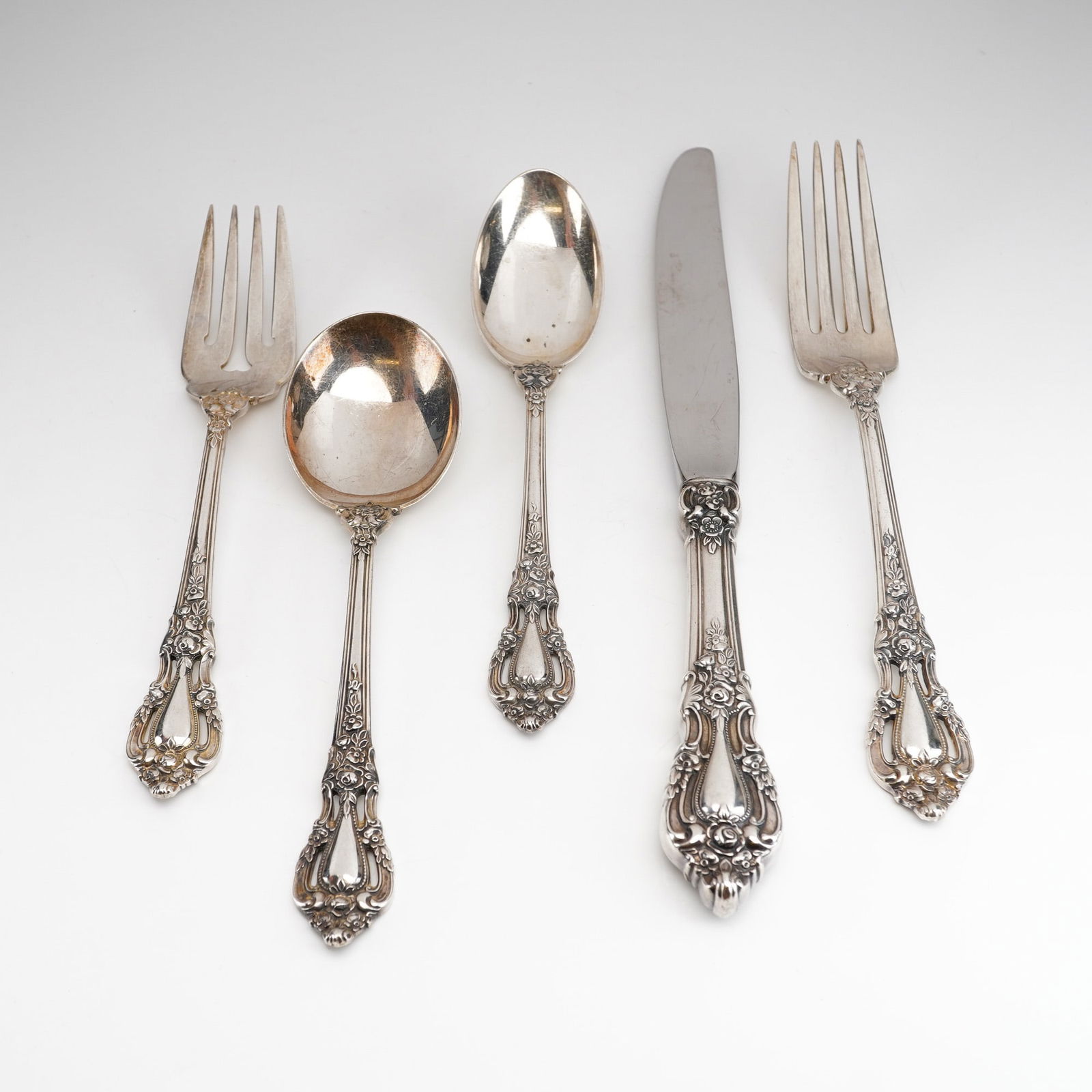 5pc Lunt Sterling Silver Flatware Set, Eloquence (1 of 6)