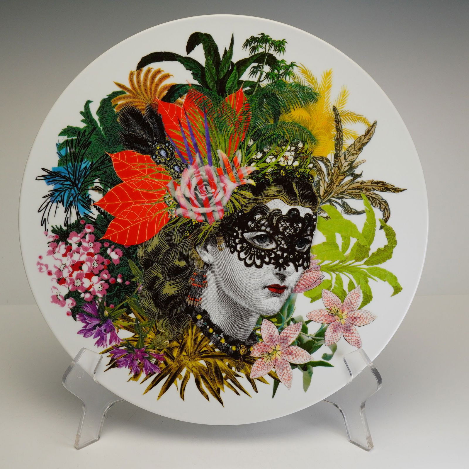 Vista Alegre by Christian Lacroix Charger Plate, Mamzelle Scarlet (1 of 4)