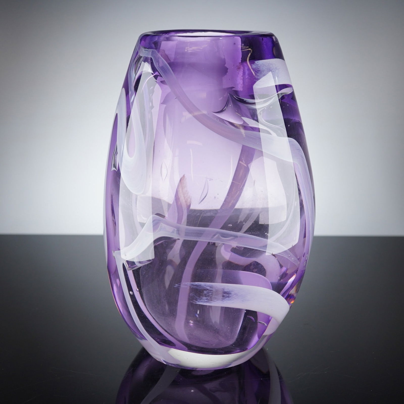 Dave Smith Seattle Studio Art Glass Vase Dated 1986 (1 of 5)