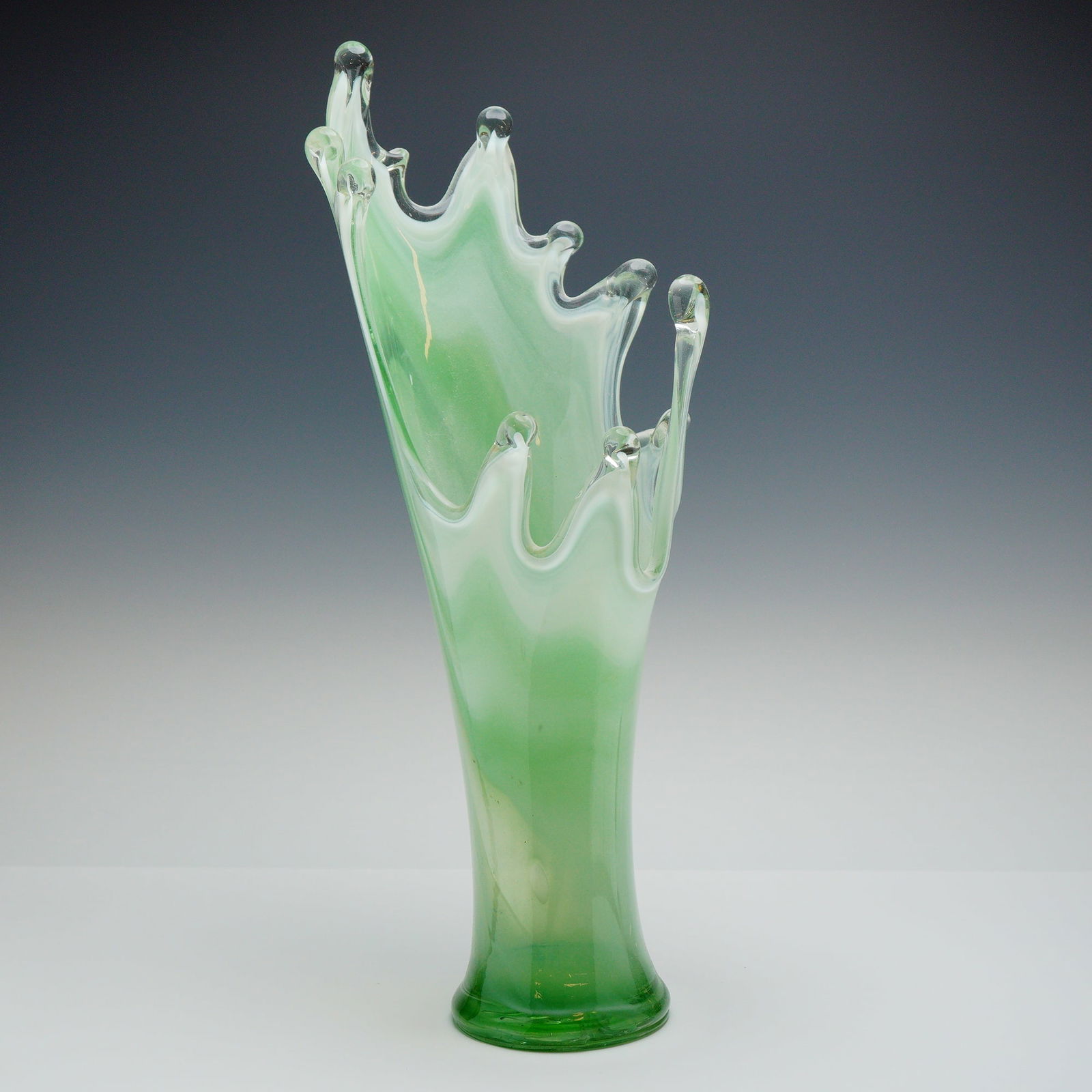 Mid-Century Czech Art Glass Vase (1 of 3)