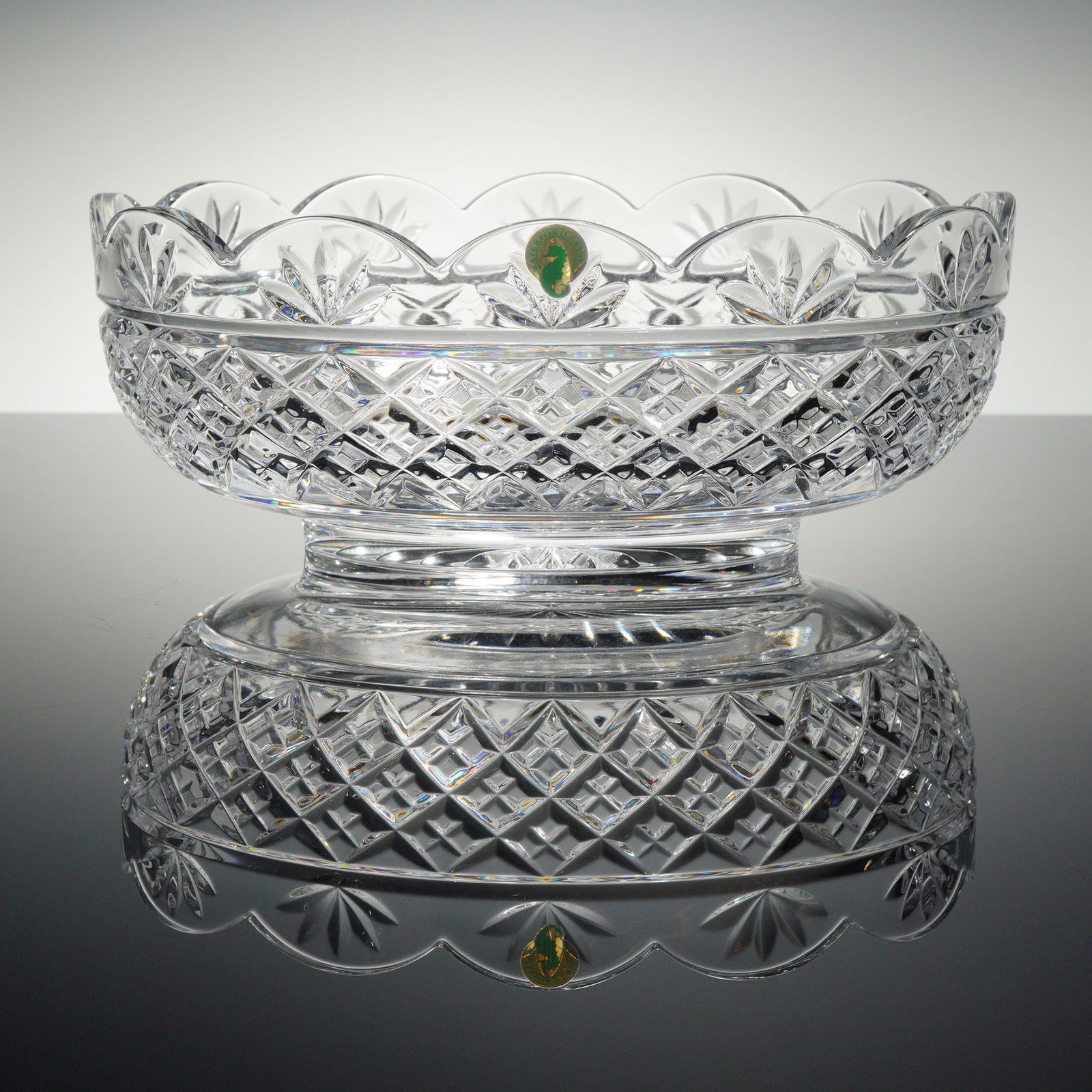 Waterford Crystal Oval Footed Bowl, Irish Treasures, Signed (1 of 5)