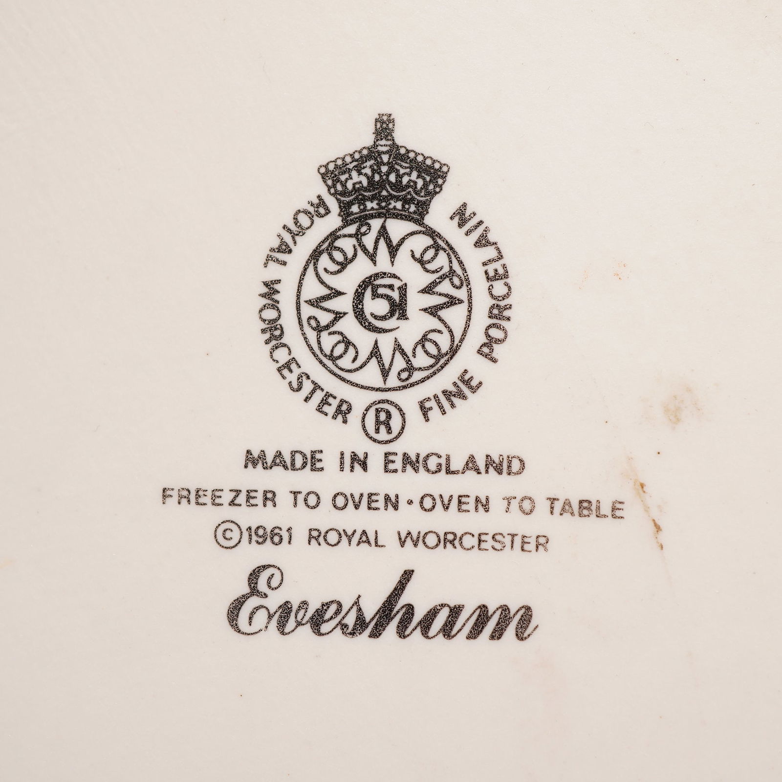 2pc Royal Worcester Porcelain Serveware, Evesham - 4