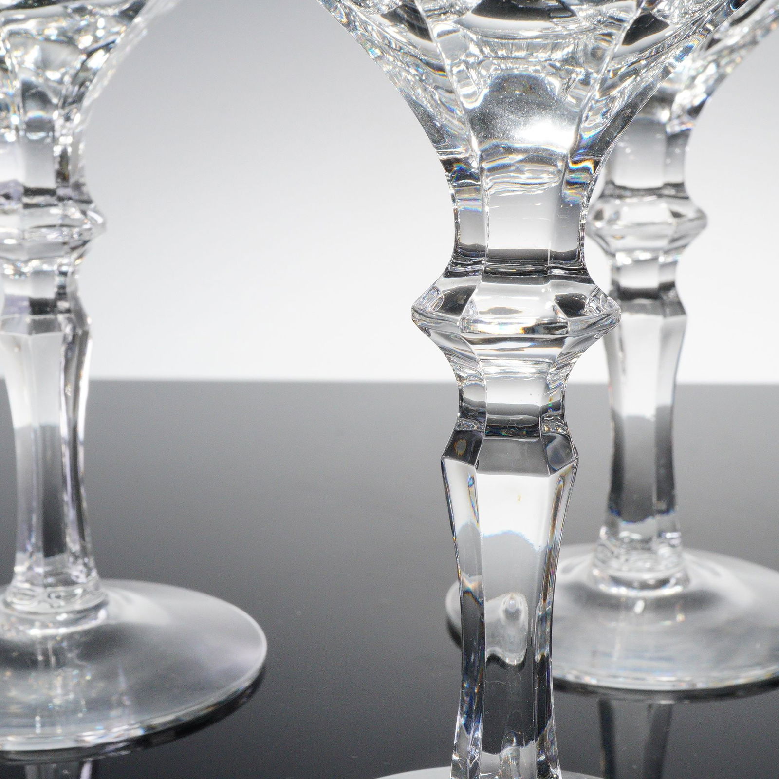 6pc Clear Cut Crystal Cocktail Coupes - 3
