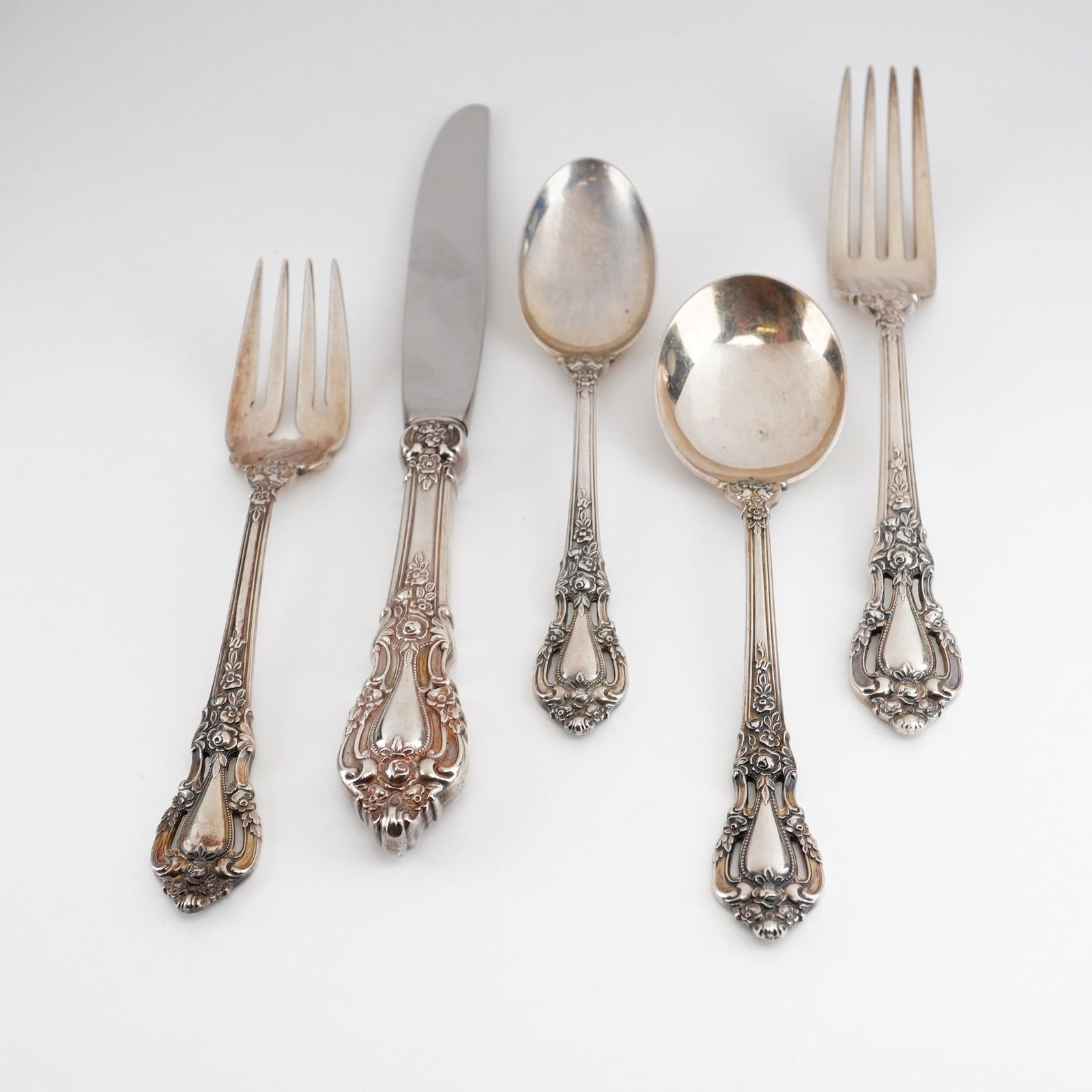 5pc Lunt Sterling Silver Flatware Place Setting, Eloquence (1 of 6)