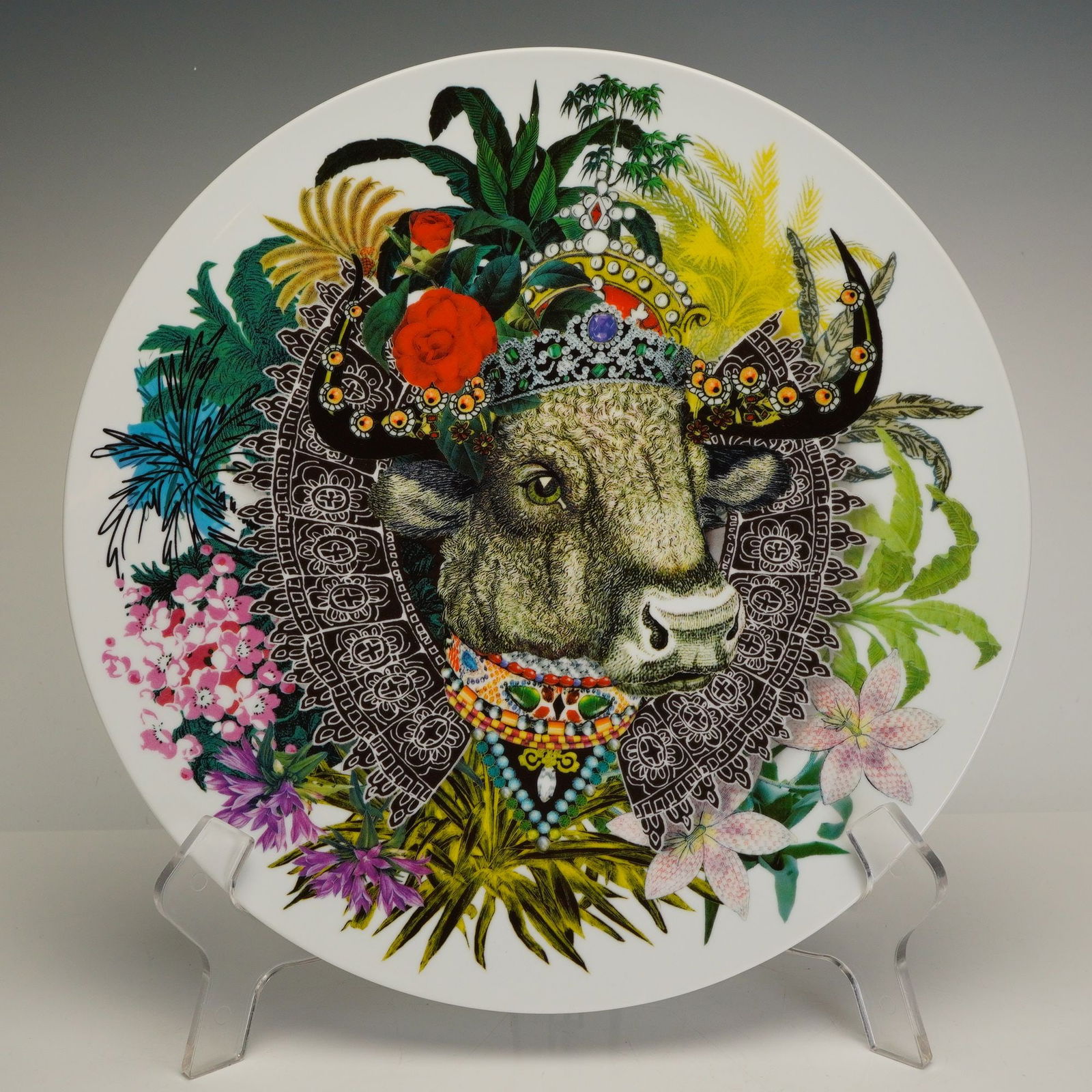 Vista Alegre by Christian Lacroix Charger Plate, Monseigneur Bull (1 of 4)