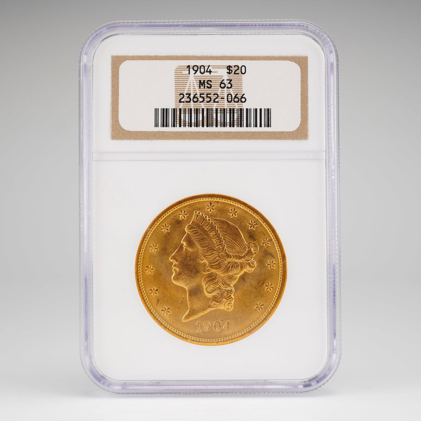 1904 $20 Liberty Head Gold Coin, NGC MS63 (1 of 4)