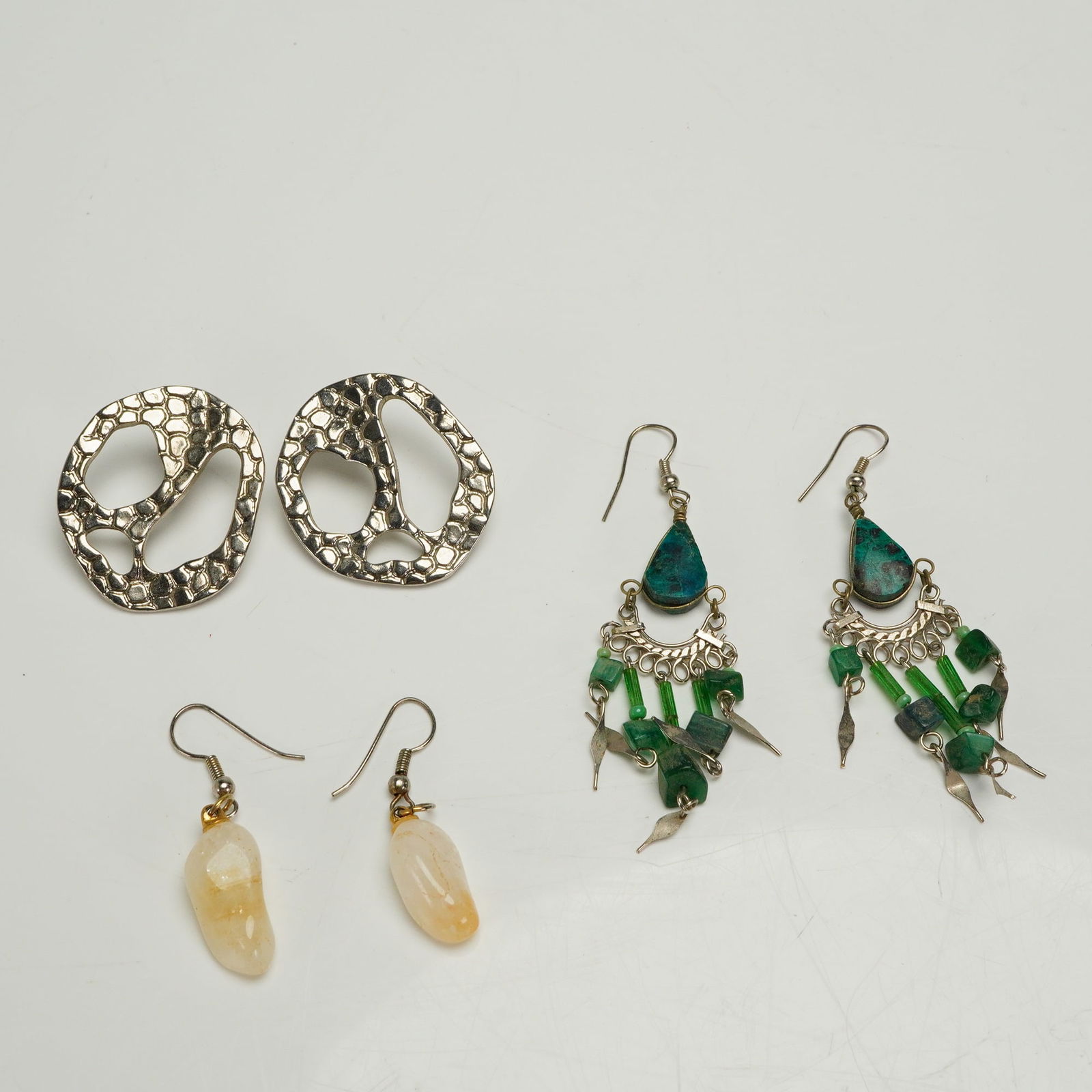 A Collection of Three Pairs of Assorted Costume Earrings (1 of 4)