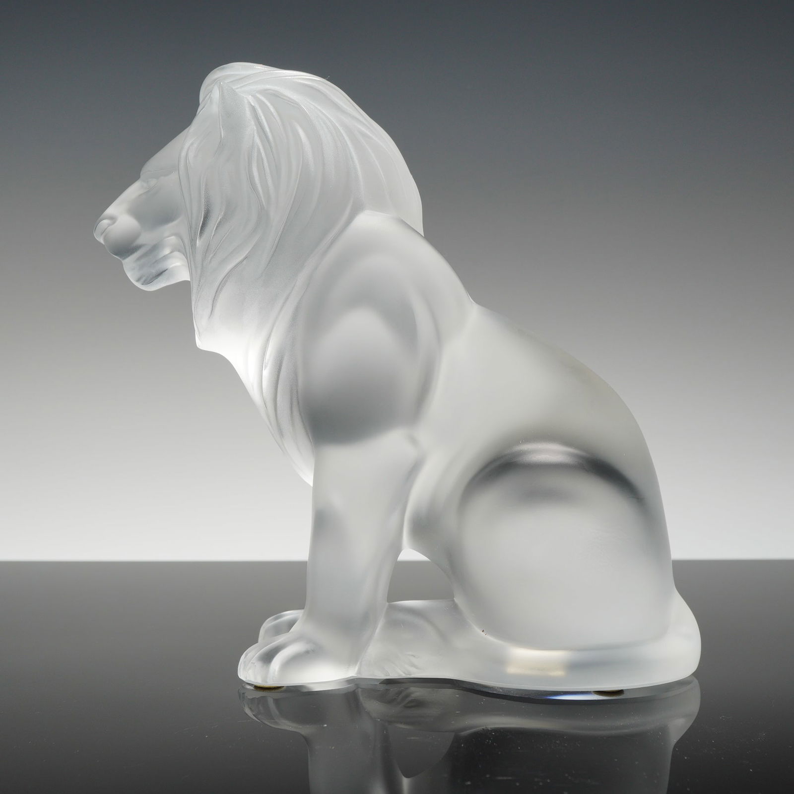 Lalique Crystal Figurine, Bamara Lion (1 of 5)