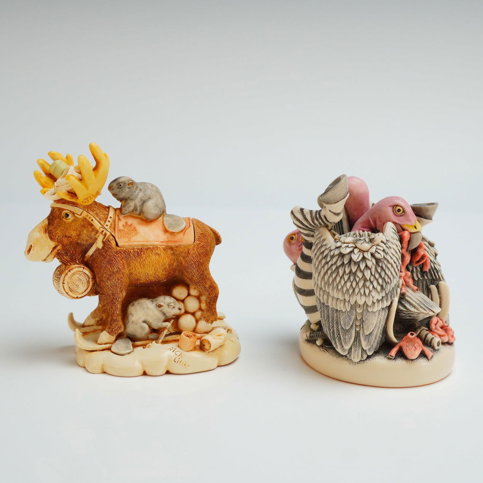 2pc Harmony Kingdom Box Figurines, Bum Wrap & Beer Nuts (1 of 4)