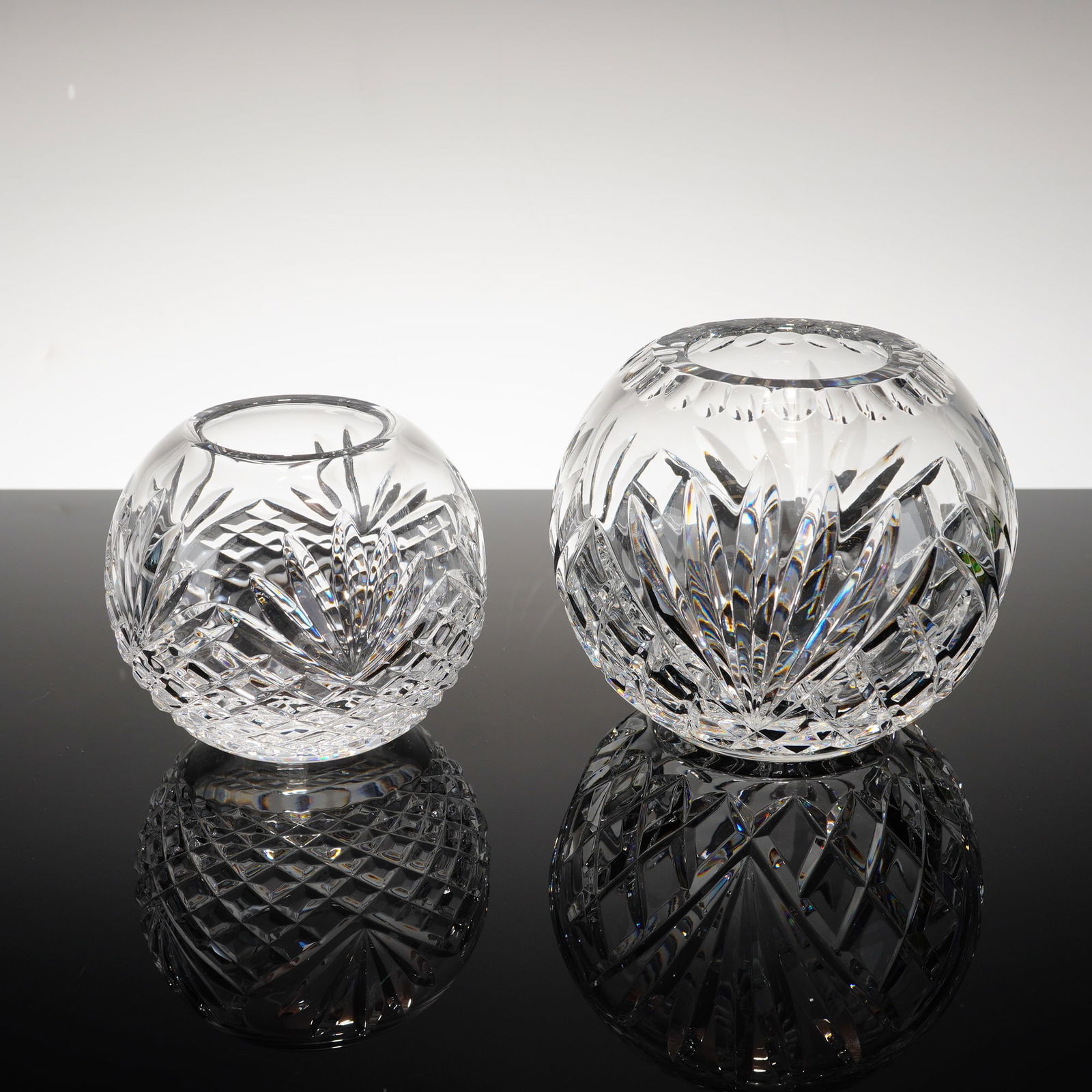 2pc Cut Crystal Rose Bowls (1 of 3)