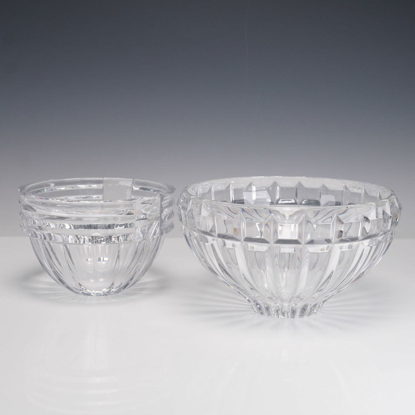 2pc Orrefors and Mikasa Crystal Bowls (1 of 10)