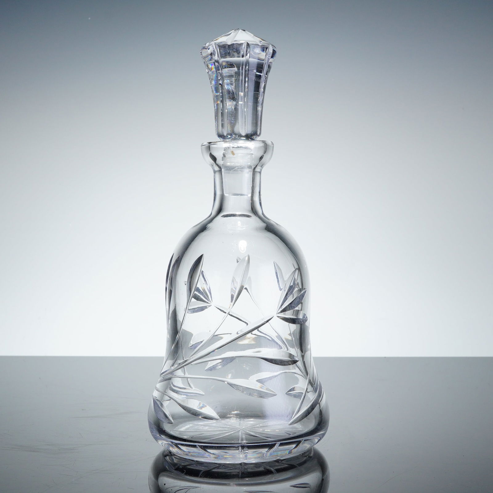 Vintage Bell Crystal Spirit Decanter with Stopper (1 of 3)