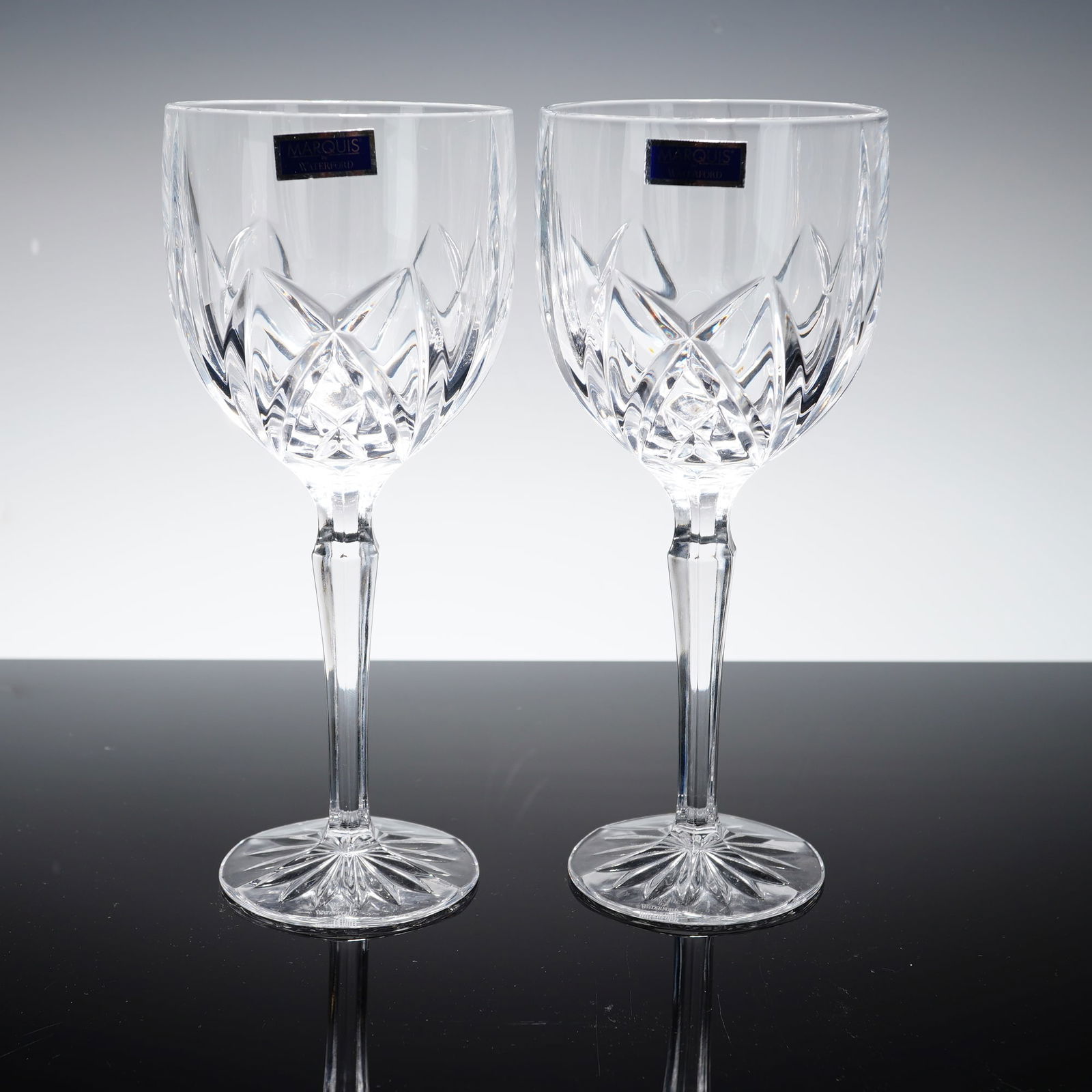 Pair of Marquis by Waterford Crystal Goblets, Brookside (1 of 4)