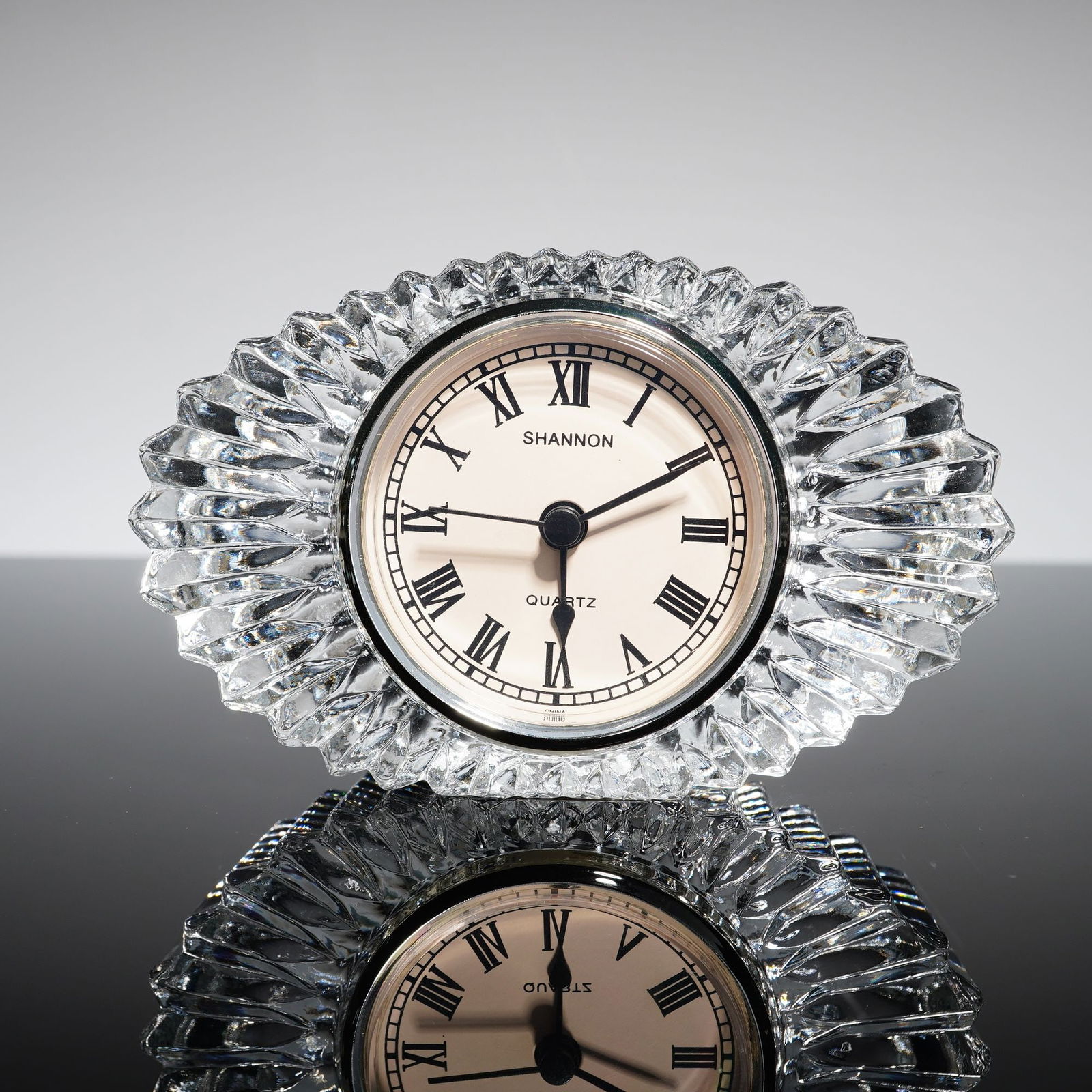 Shannon Crystal Desk Mantle Clock (1 of 3)