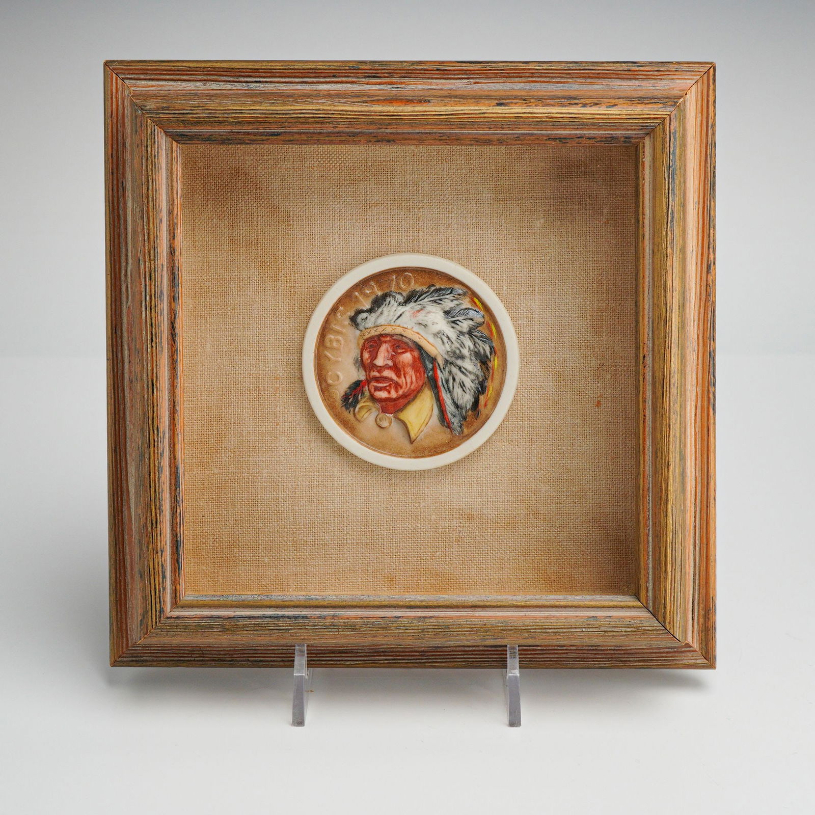 Cybis Art Studios Commemoration Medallion, Framed (1 of 3)