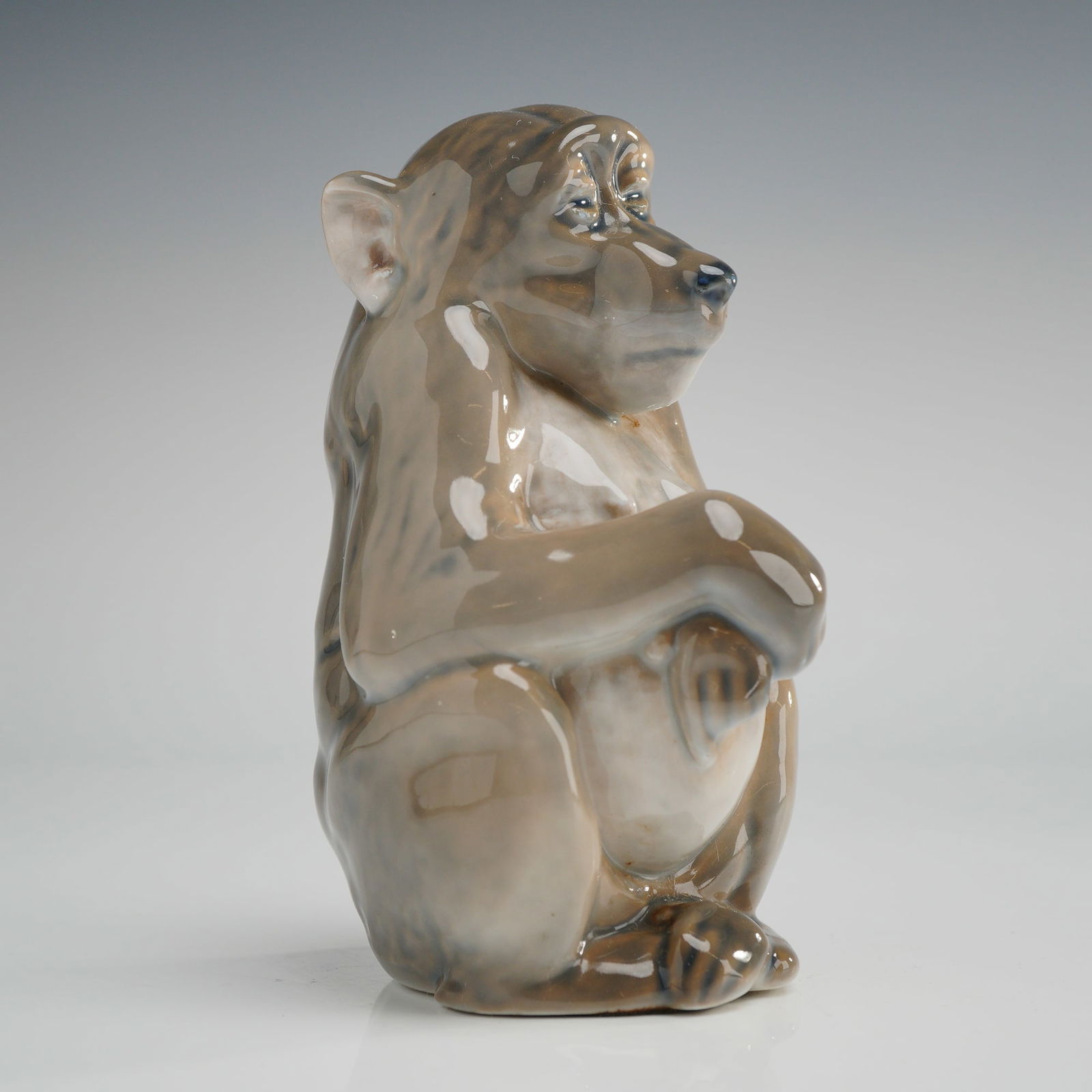 Royal Copenhagen Porcelain Figurine, Monkey 1444 (1 of 4)