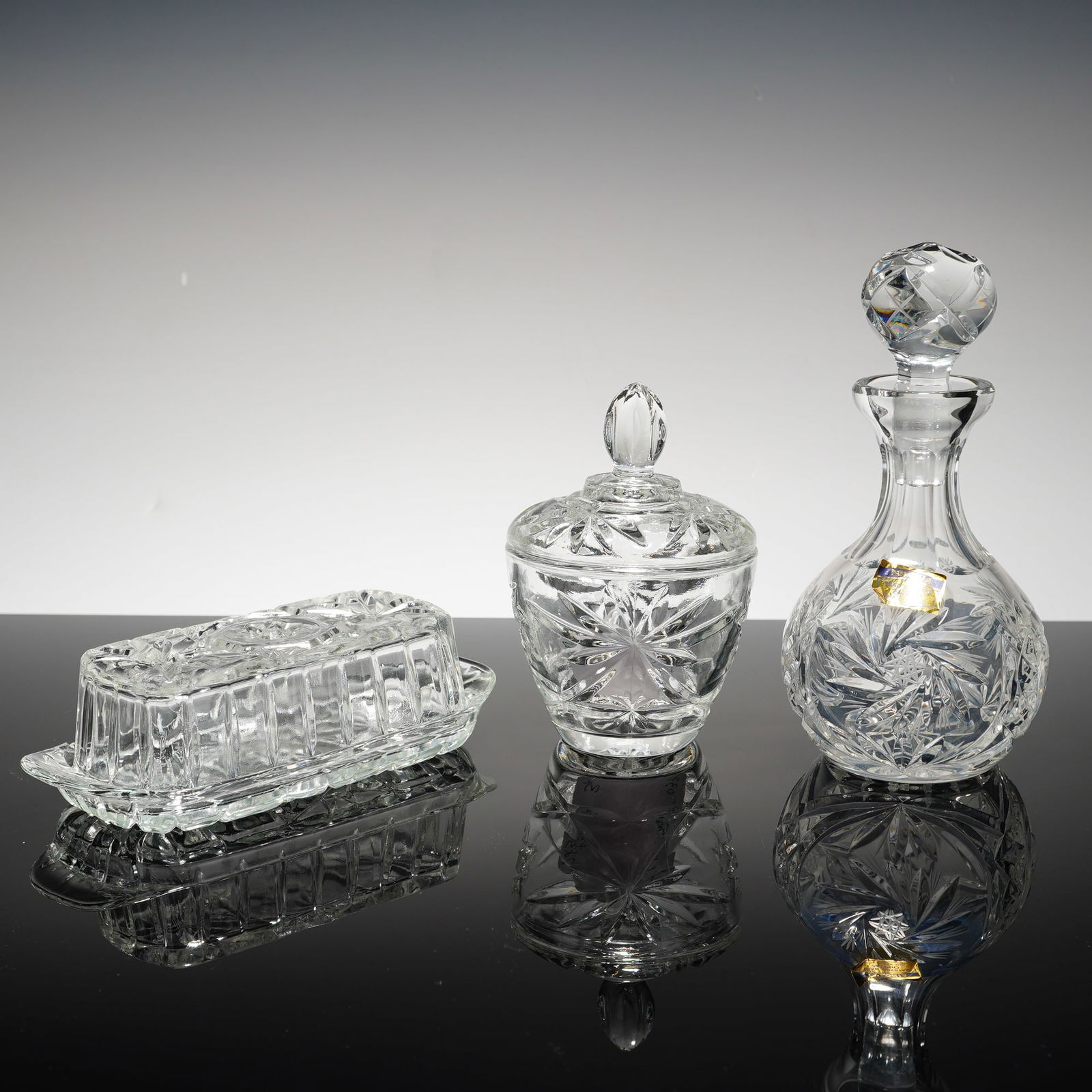 A Trio of Polo Brand and Similar Cut Lead Crystal Tableware (1 of 4)