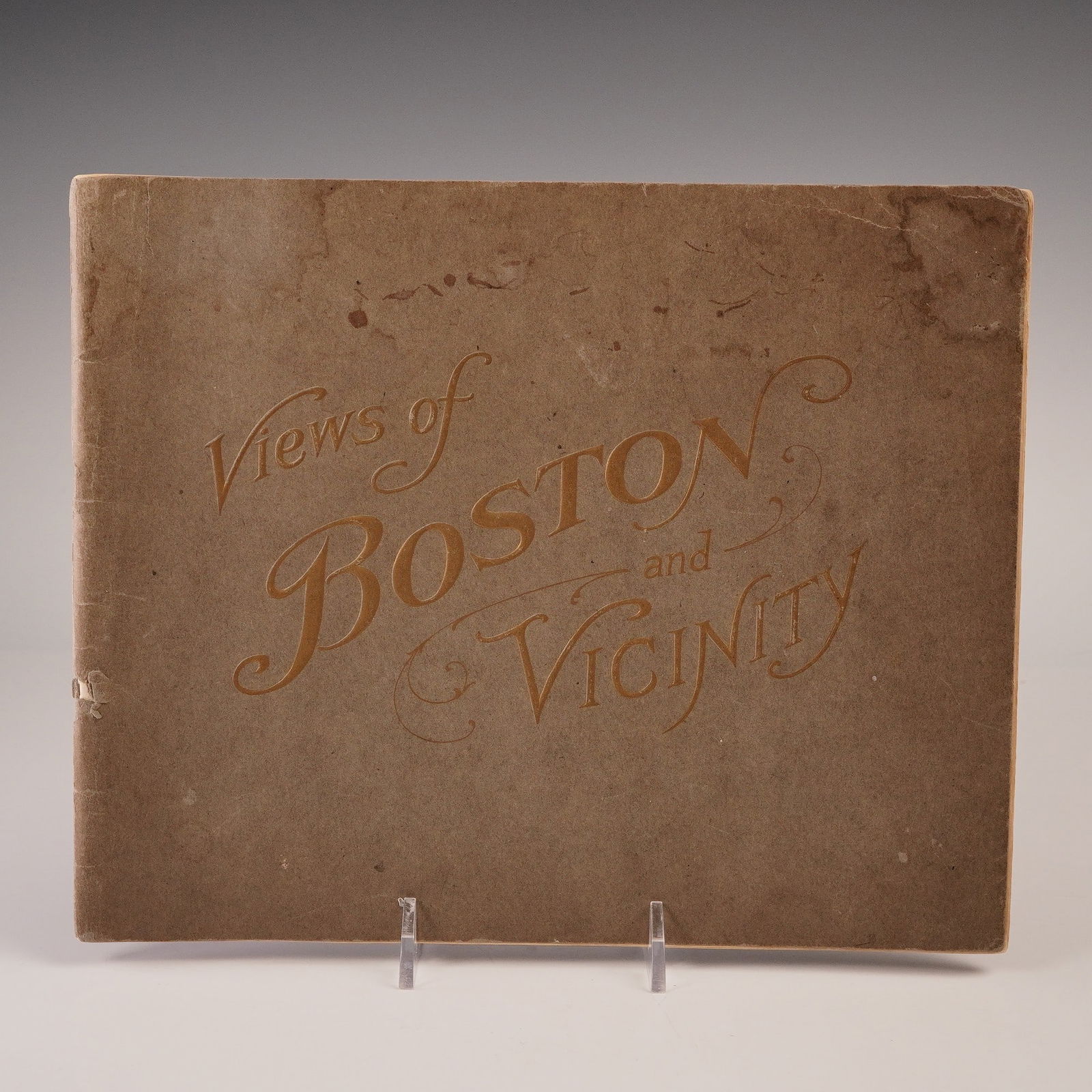 Views of Boston and Vicinity, Soft Cover: Views of Boston and Vicinity, published by L.H. Nelson Co., soft cover first edition. This photographic souvenir booklet contains 24 unnumbered pages of black and white illustrations depicting notable