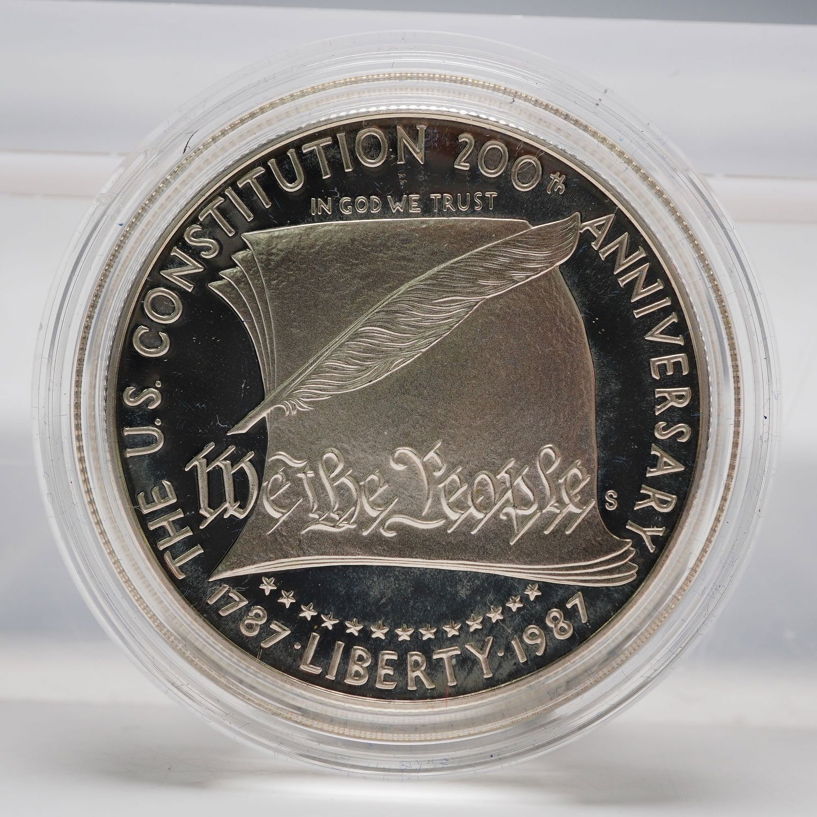 1987-S U.S. Constitution Silver Dollar - 2