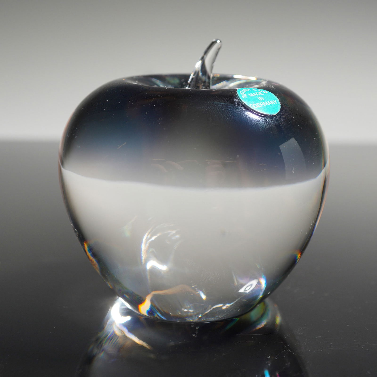 Tiffany & Co. Crystal Apple Paperweight (1 of 3)