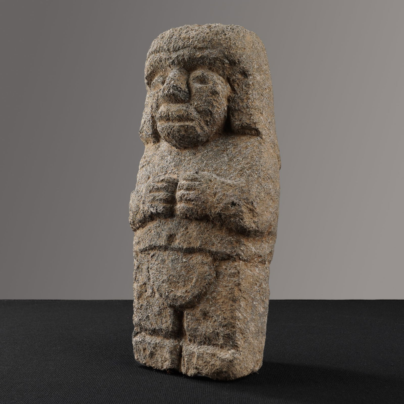 Pre-Columbian Carved Volcanic Rock Figure (1 of 5)