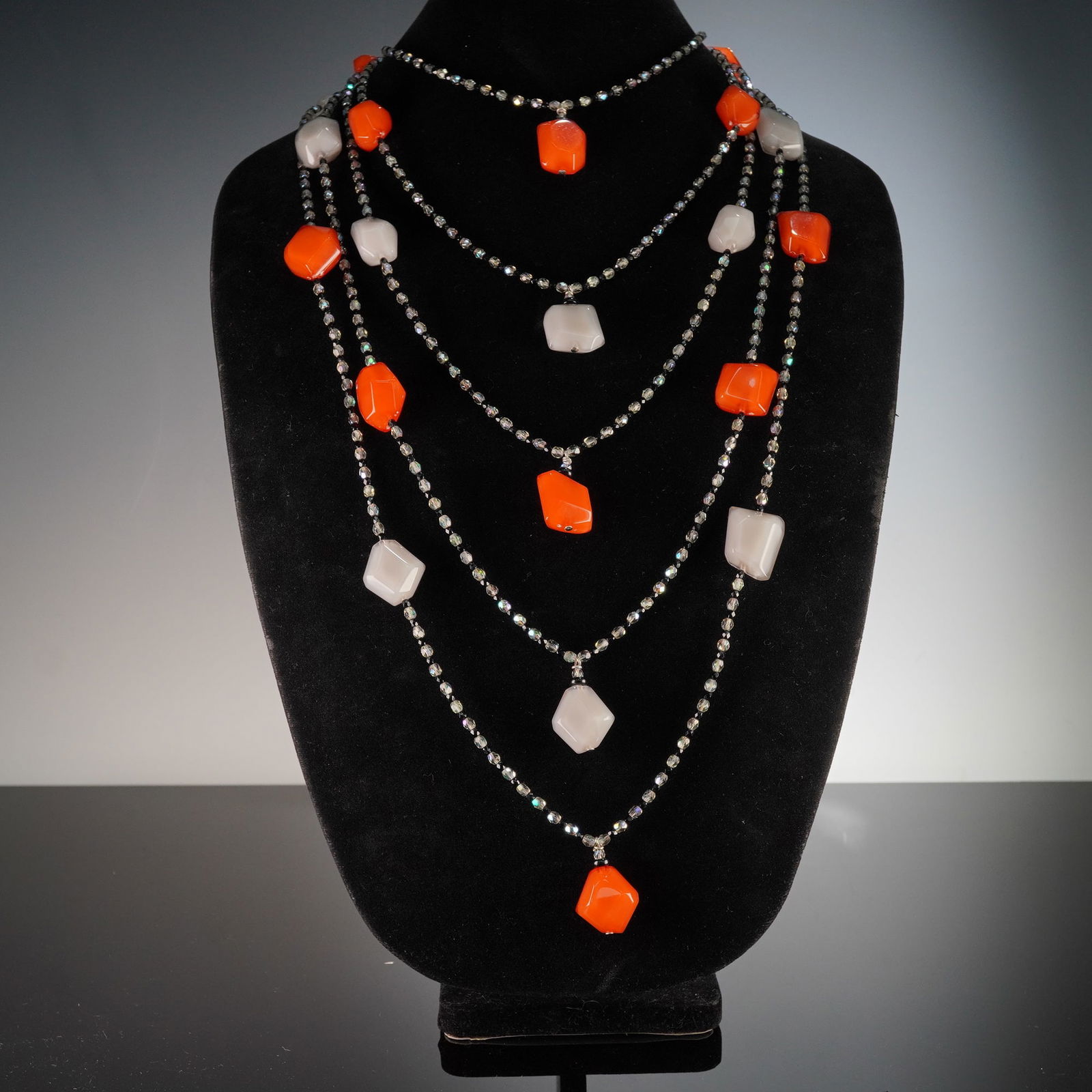 Giorgio Armani Multi-Strand Beaded Necklace (1 of 4)