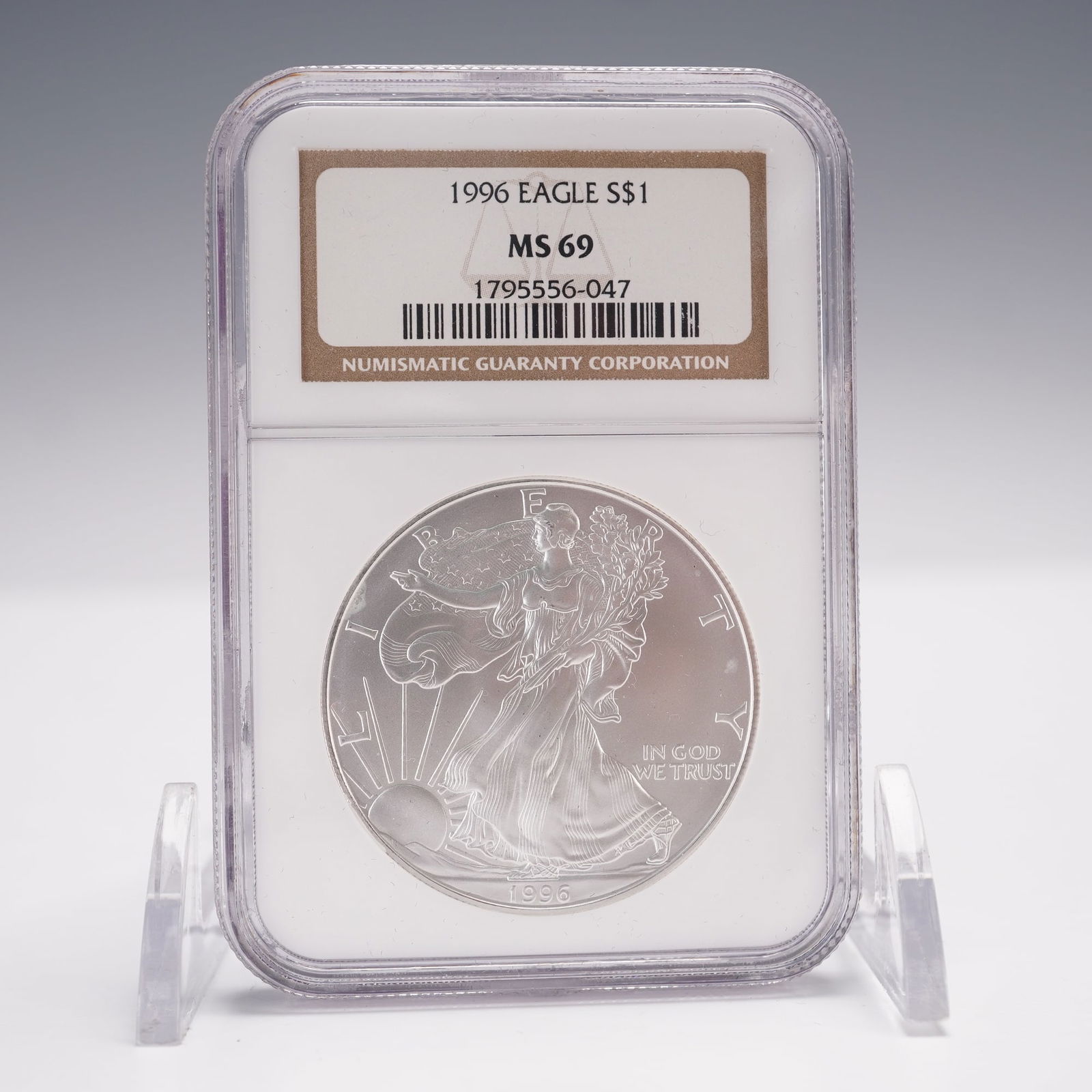 1996 Silver American Eagle 1 Dollar NGC Graded MS69 (1 of 3)